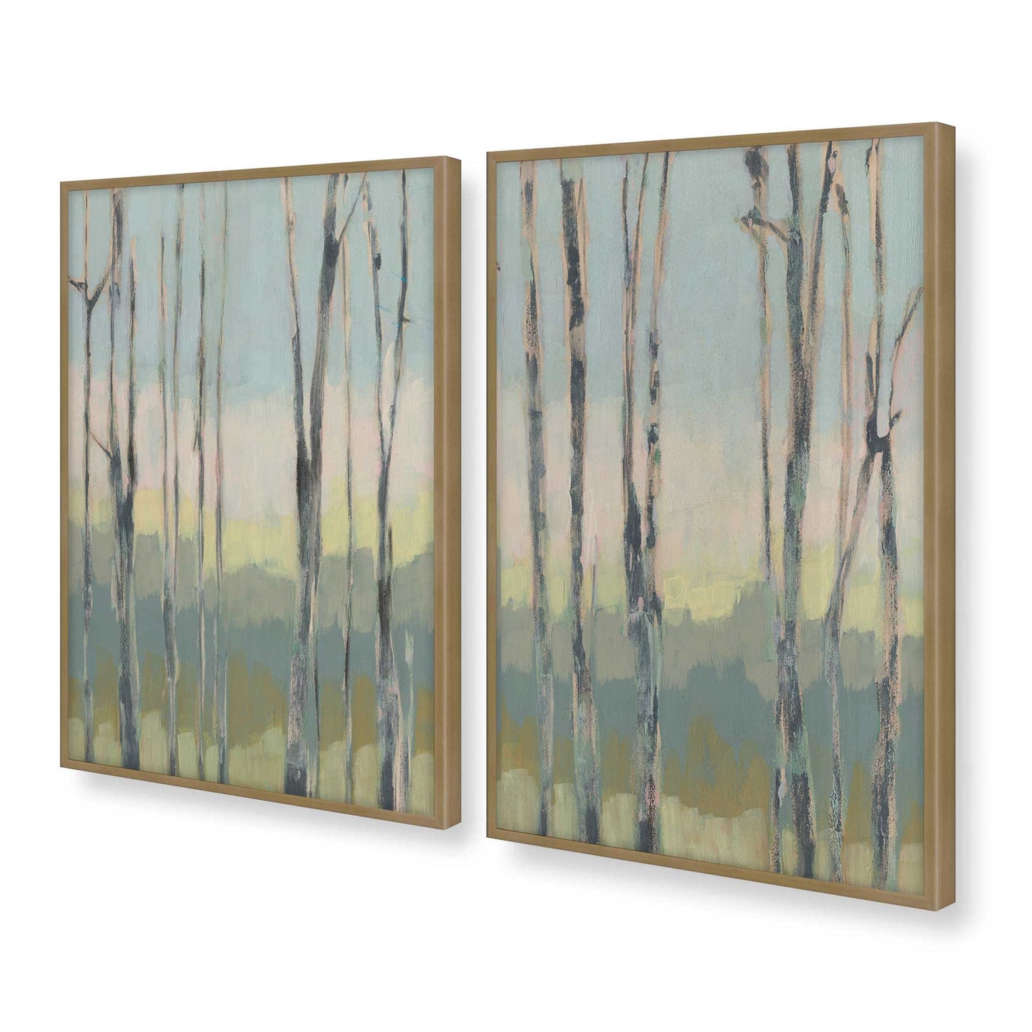 [Color:Weathered Zinc], Picture of art in a Weathered Zinc frame at an angle
