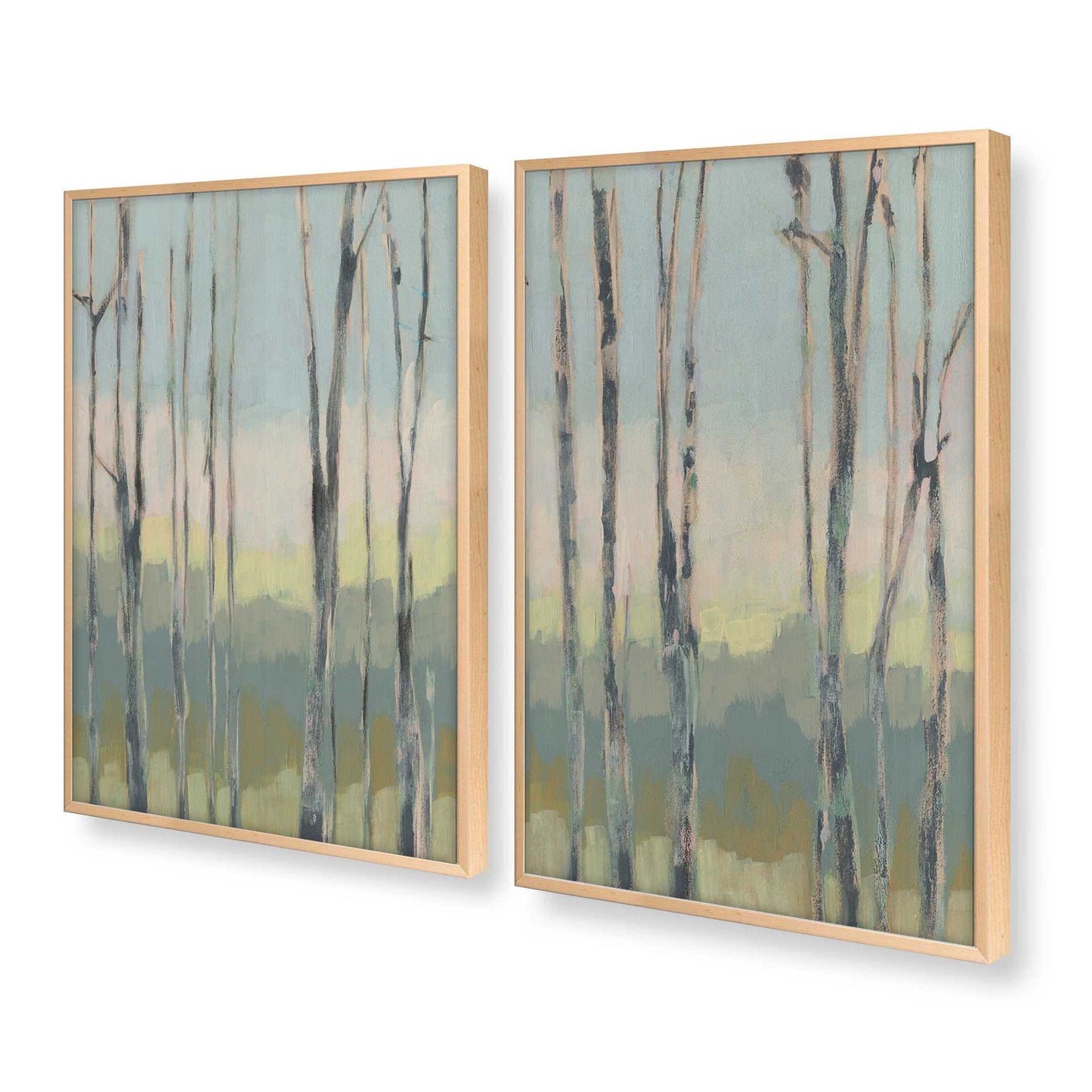 [Color:Raw Maple], Picture of art in a Raw Maple frame at an angle