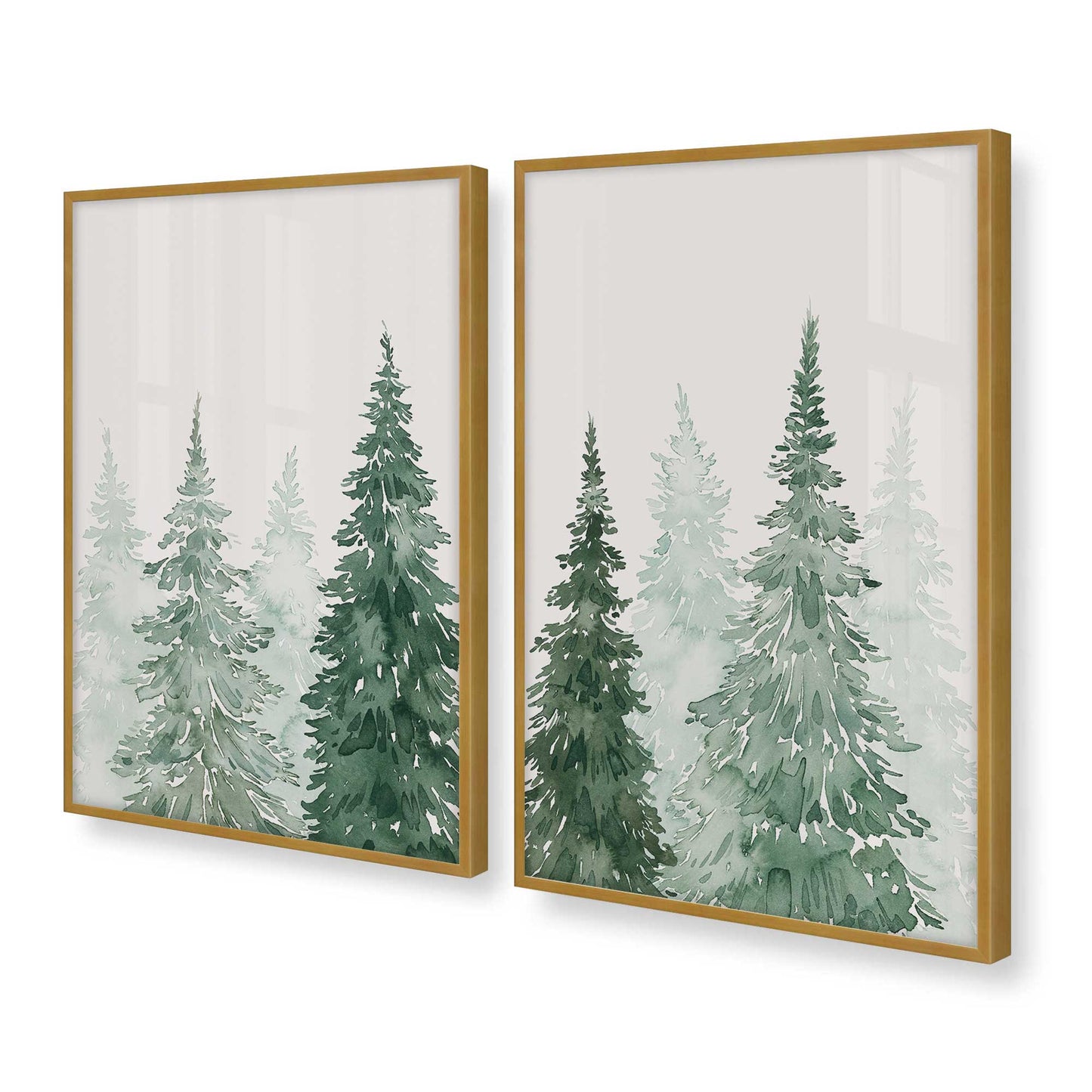 [Color:Polished Gold], Picture of art in a Polished Gold frame at an angle