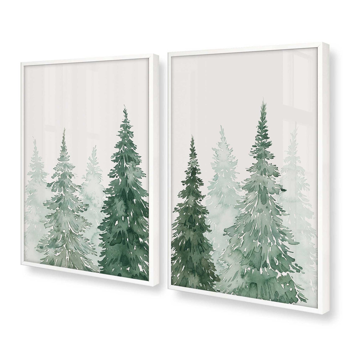 [Color:Opaque White], Picture of art in a Opaque White frame at an angle