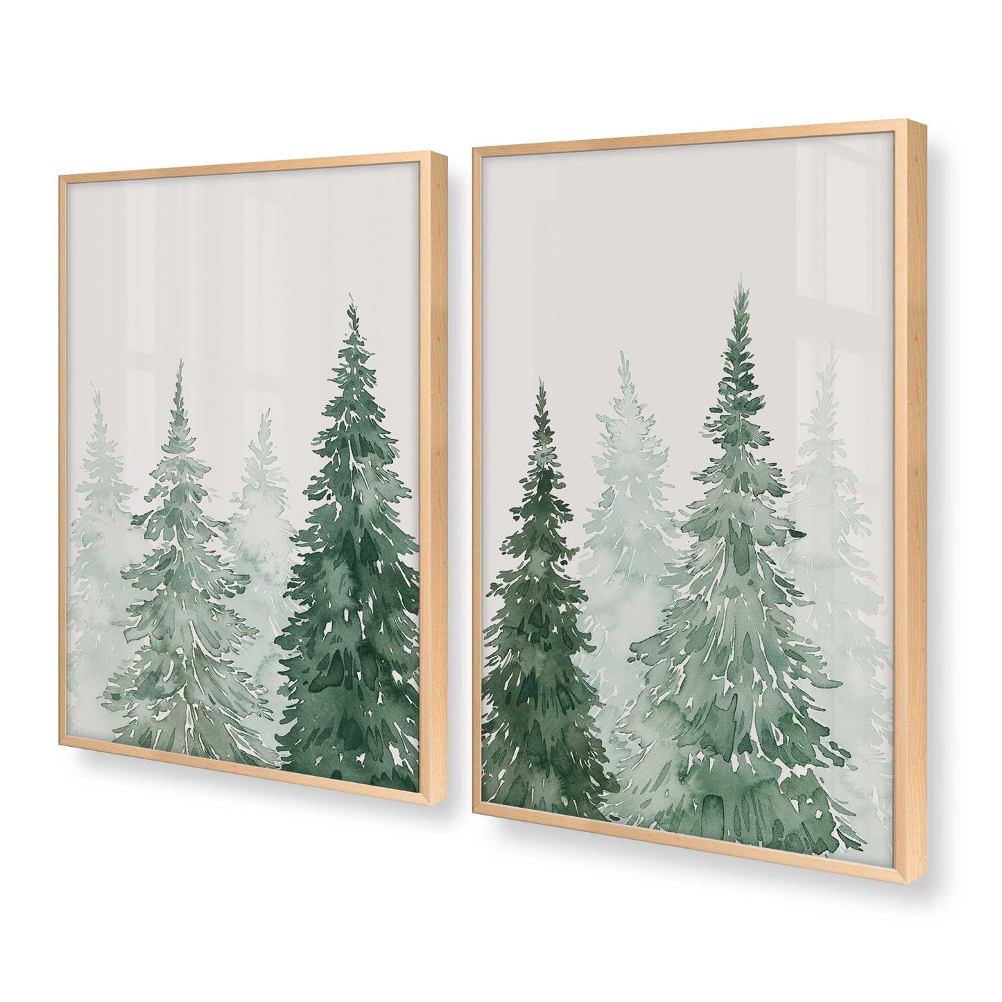 [Color:Raw Maple], Picture of art in a Raw Maple frame at an angle