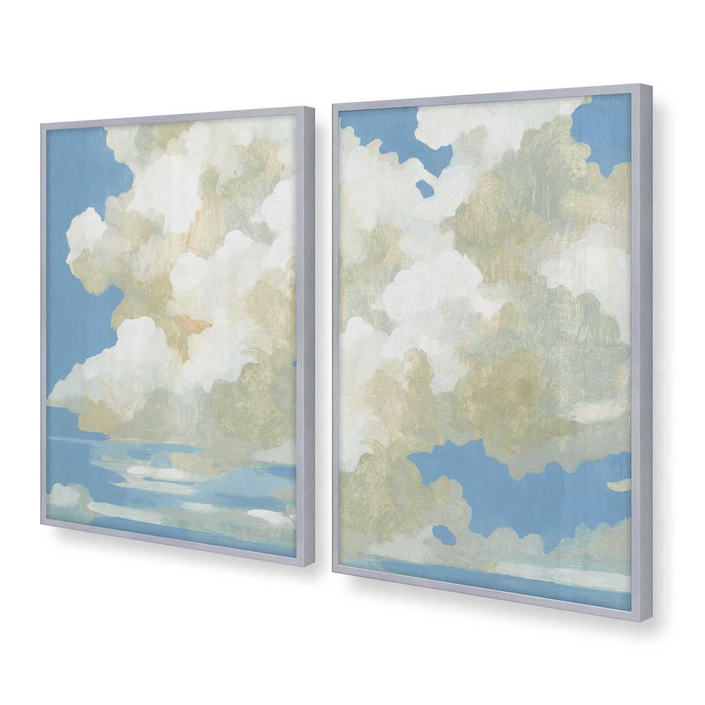 [Color:Polished Chrome], Picture of art in a Polished Chrome frame at an angle