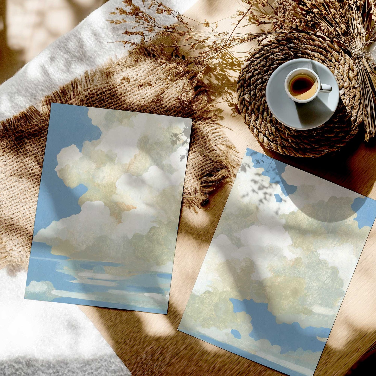 [color:Rolled Print], Picture in a room