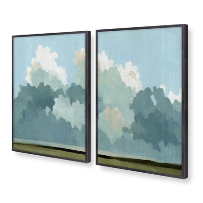 [Color:Weathered Zinc], Picture of art in a Weathered Zinc frame at an angle