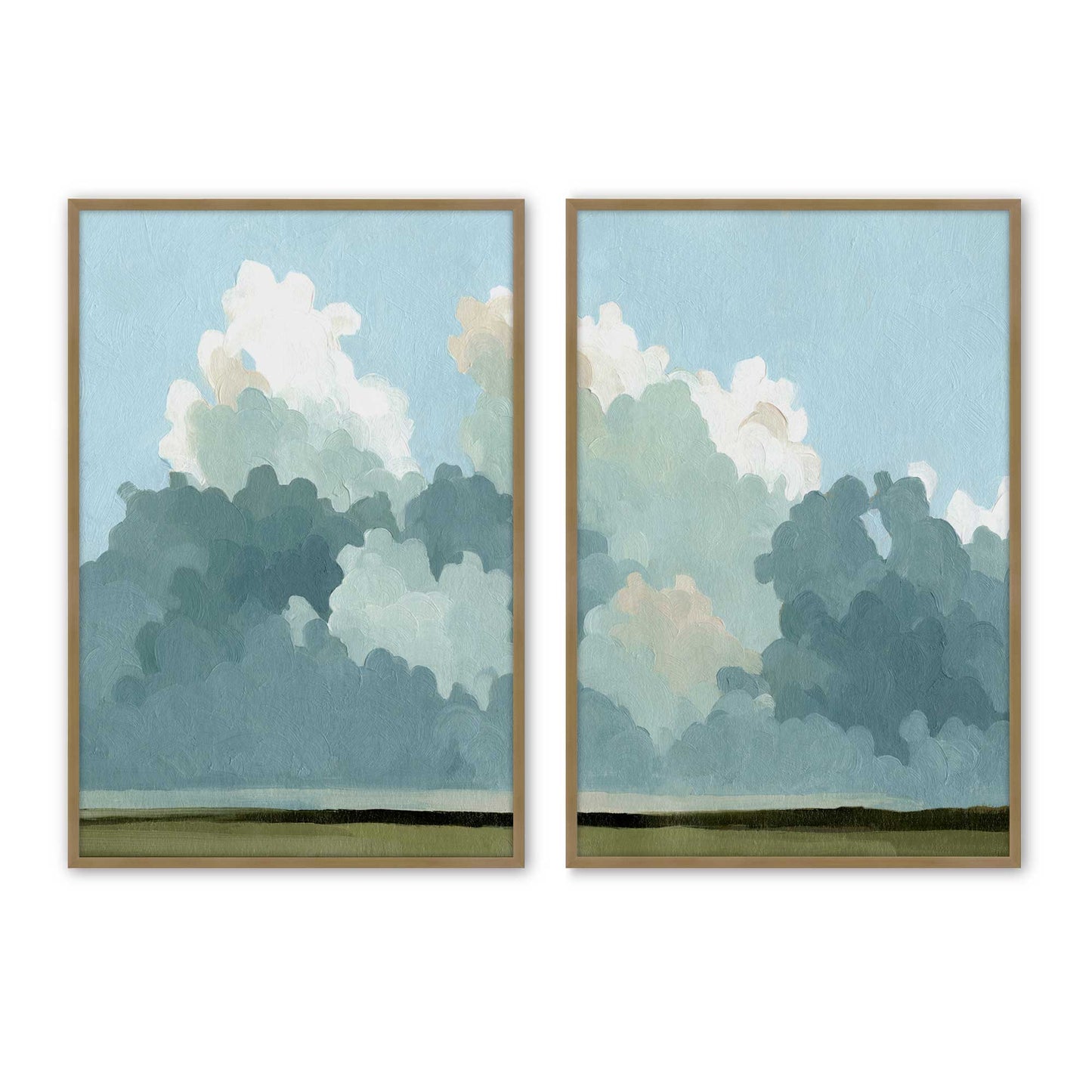 [Color:Brushed Gold], Picture of art in a Brushed Gold frame