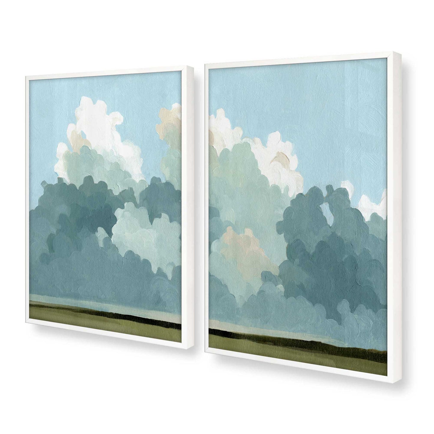 [Color:Opaque White], Picture of art in a Opaque White frame at an angle