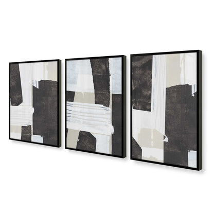 [Color:Satin Black], Picture of art in a Satin Black frame at an angle