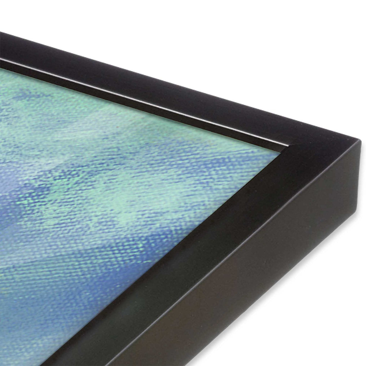 [Color:Weathered Zinc], Picture of art in a Weathered Zinc frame of the corner