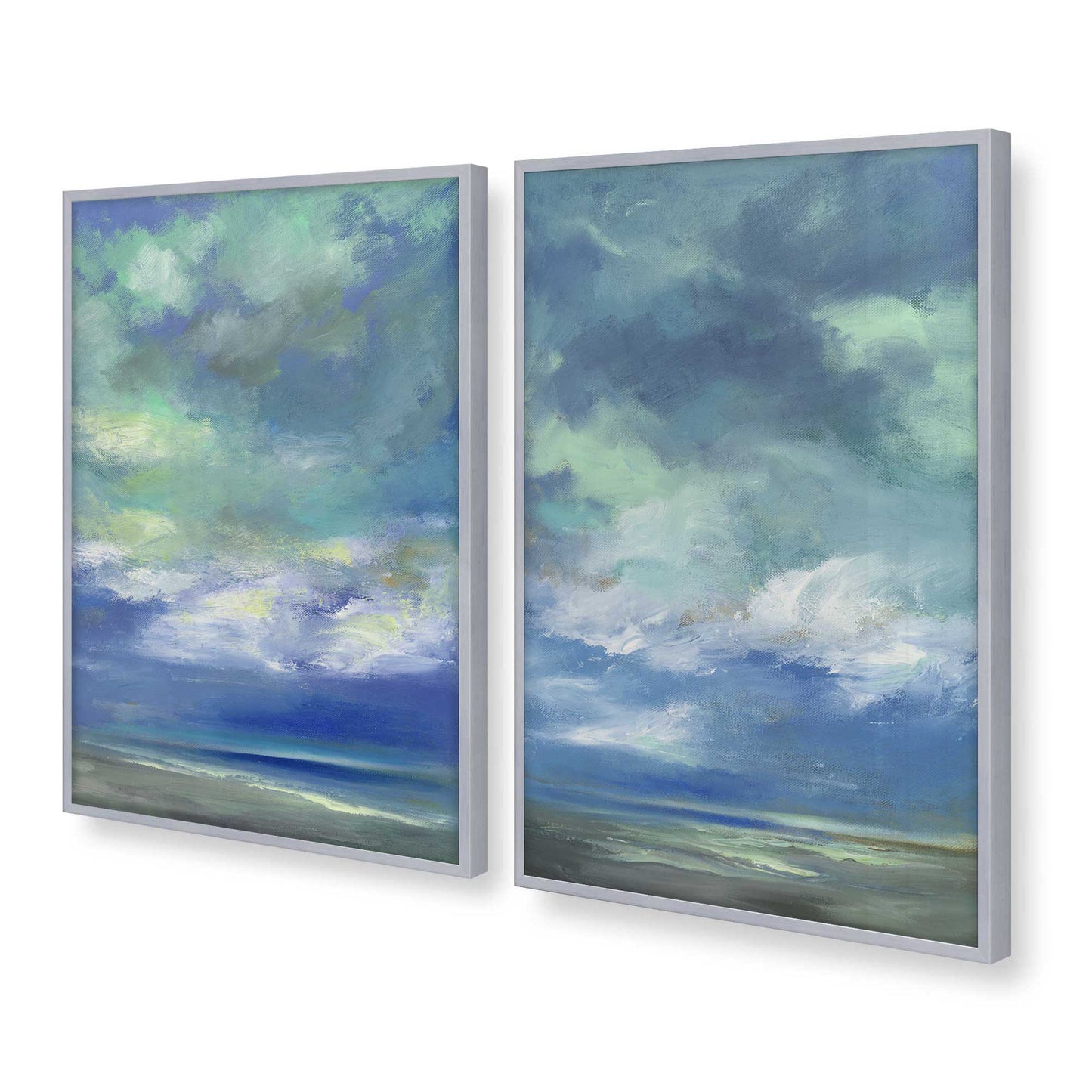 [Color:Polished Chrome], Picture of art in a Polished Chrome frame at an angle