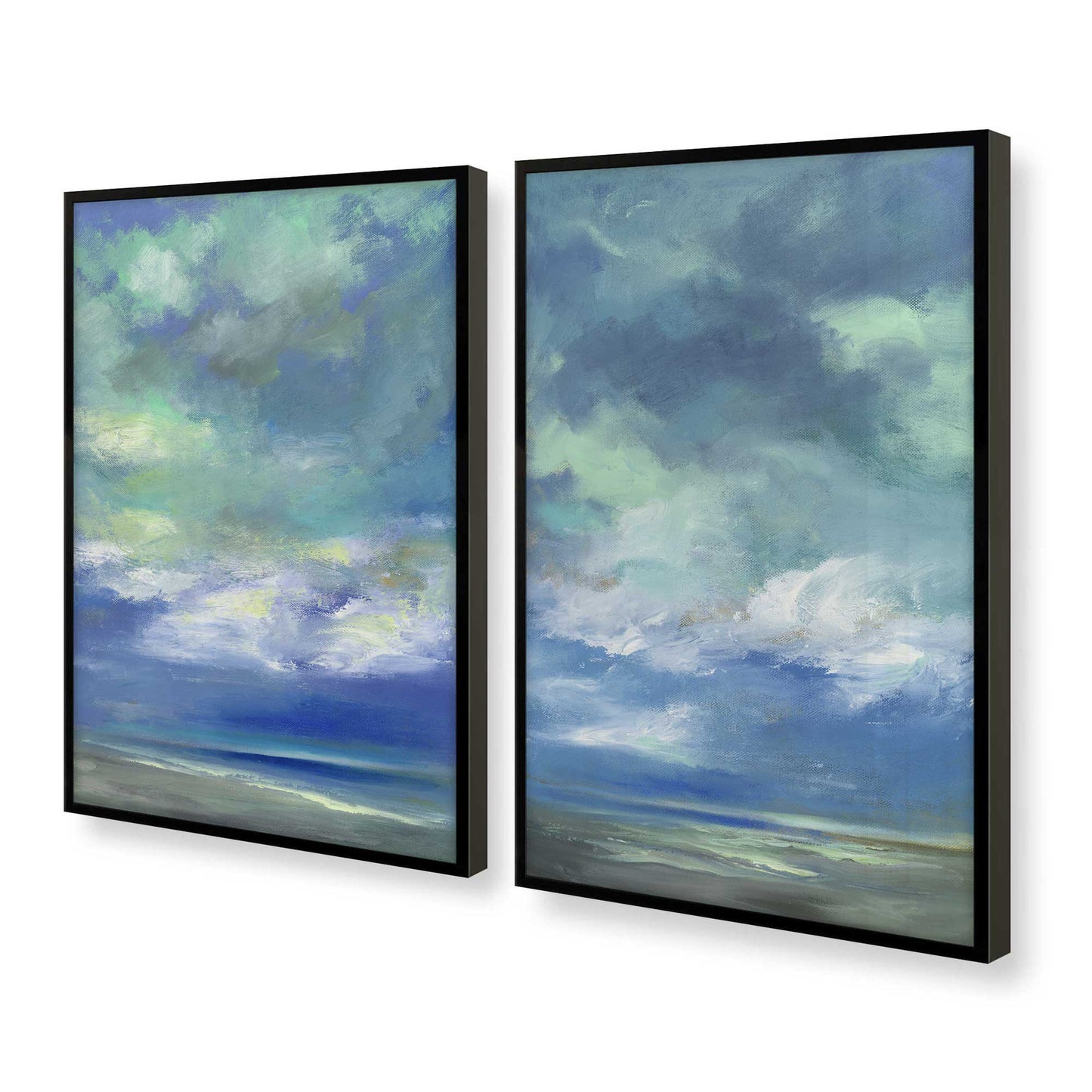 [Color:Satin Black], Picture of art in a Satin Black frame at an angle