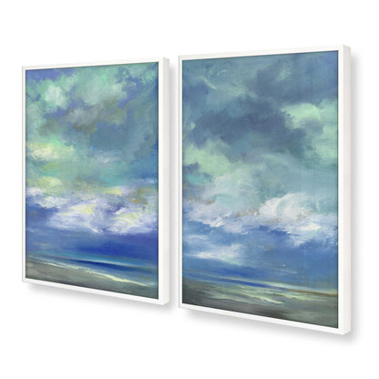 [Color:Opaque White], Picture of art in a Opaque White frame at an angle