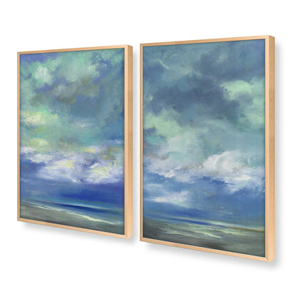 [Color:Raw Maple], Picture of art in a Raw Maple frame at an angle