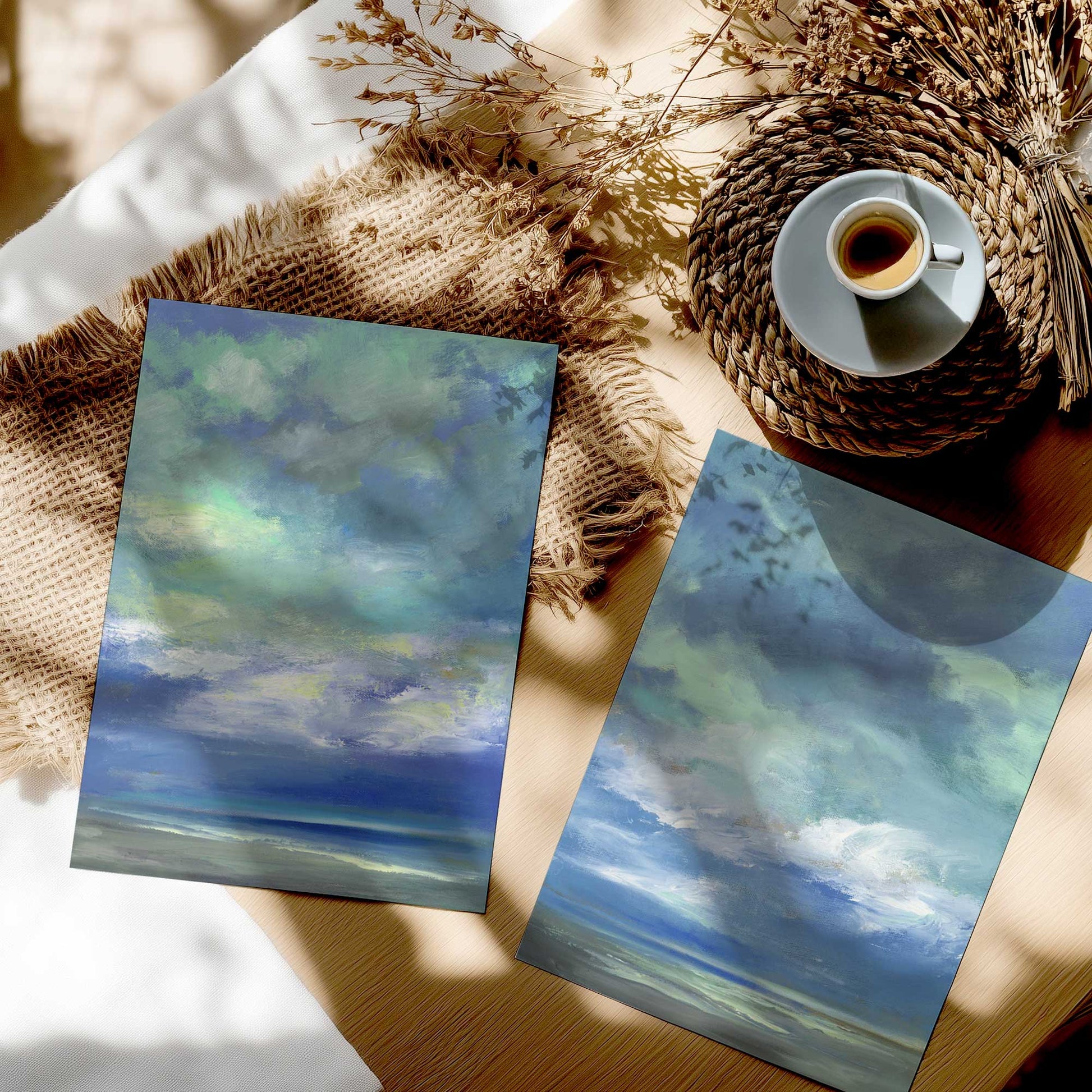 [color:Rolled Print], Picture in a room
