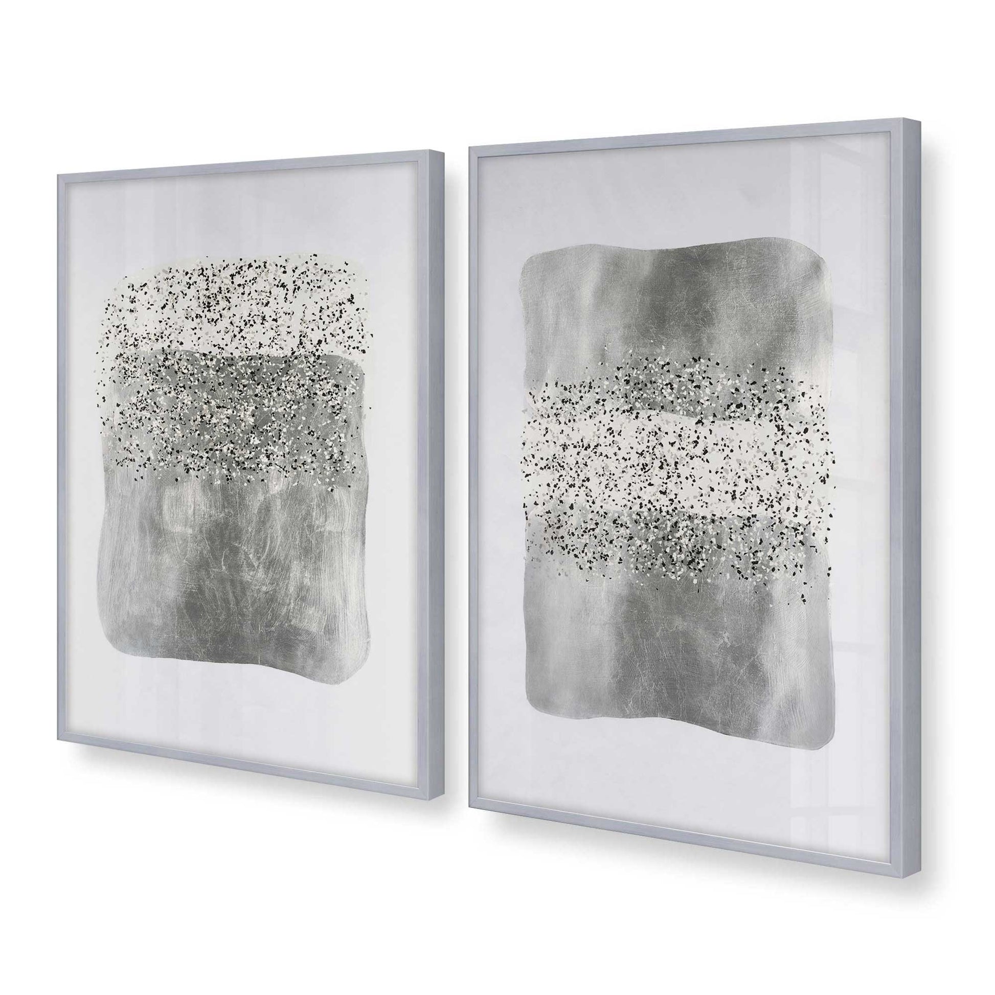 [Color:Polished Chrome], Picture of art in a Polished Chrome frame at an angle