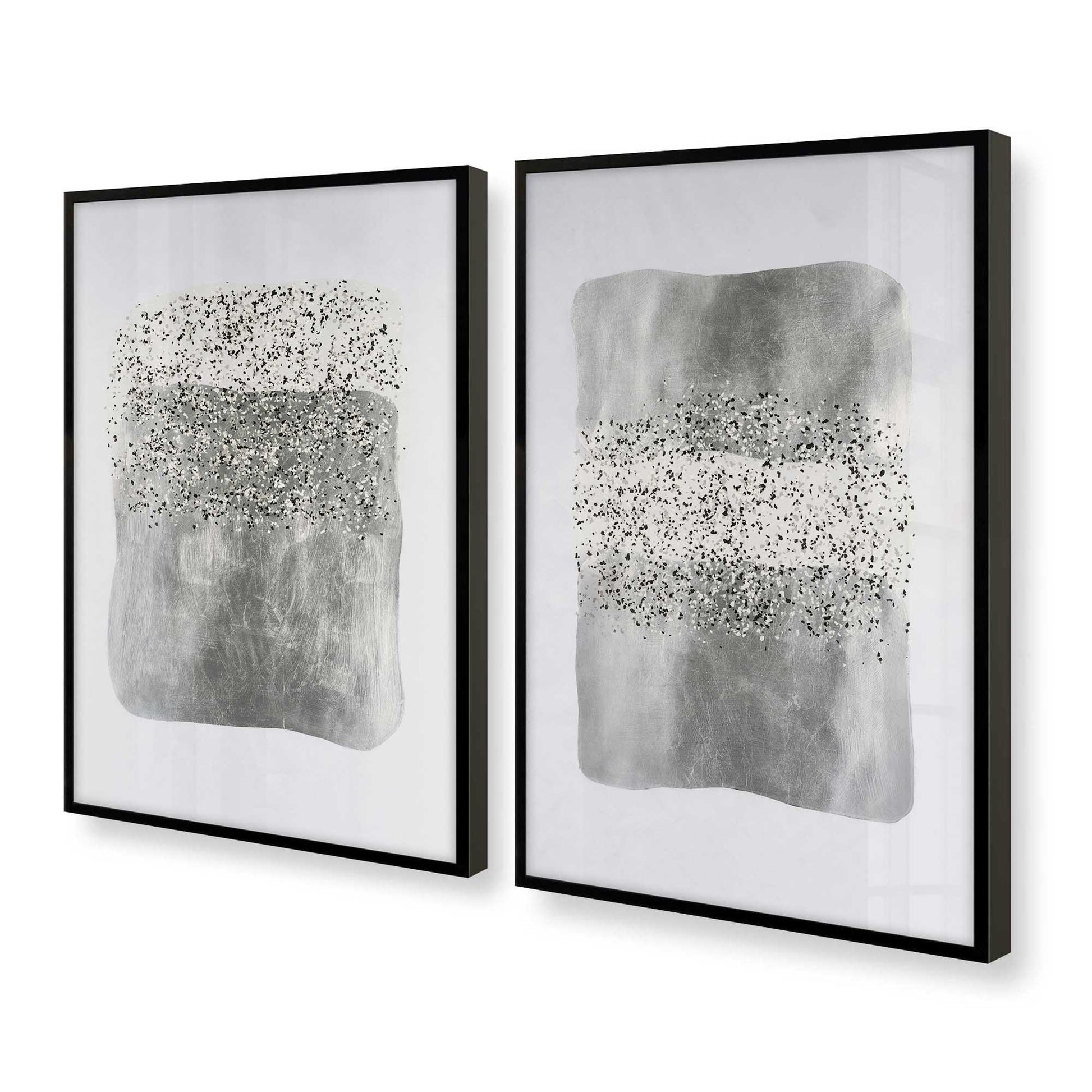 [Color:Satin Black], Picture of art in a Satin Black frame at an angle