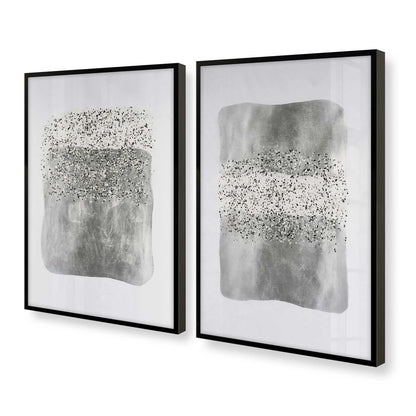 [Color:Satin Black], Picture of art in a Satin Black frame at an angle