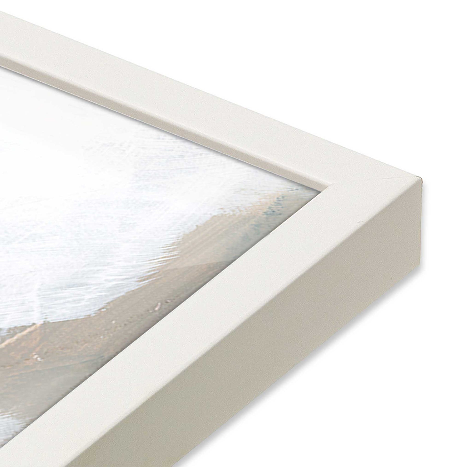 [Color:Opaque White], Picture of art in a Opaque White frame of the corner