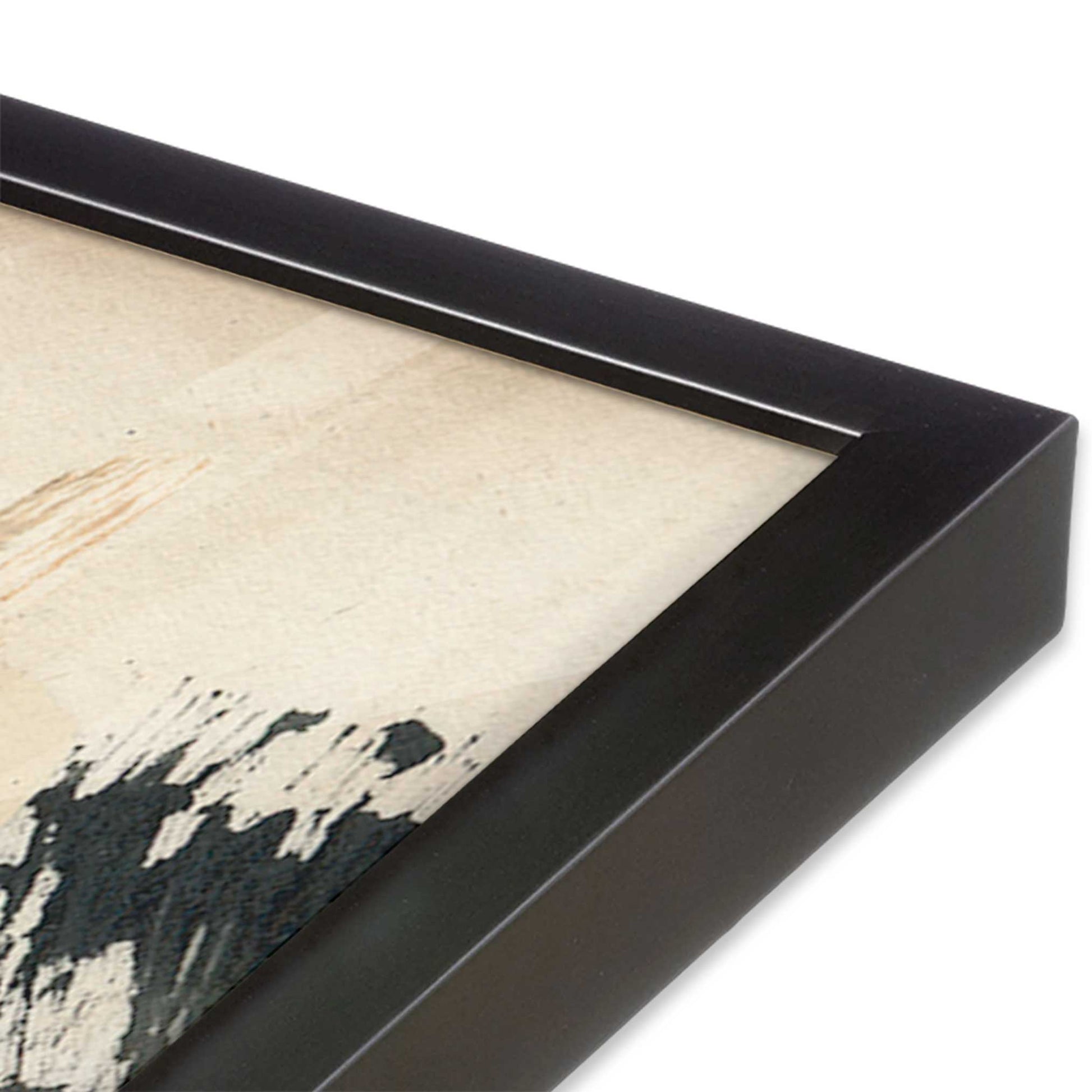 [Color:Weathered Zinc], Picture of art in a Weathered Zinc frame of the corner