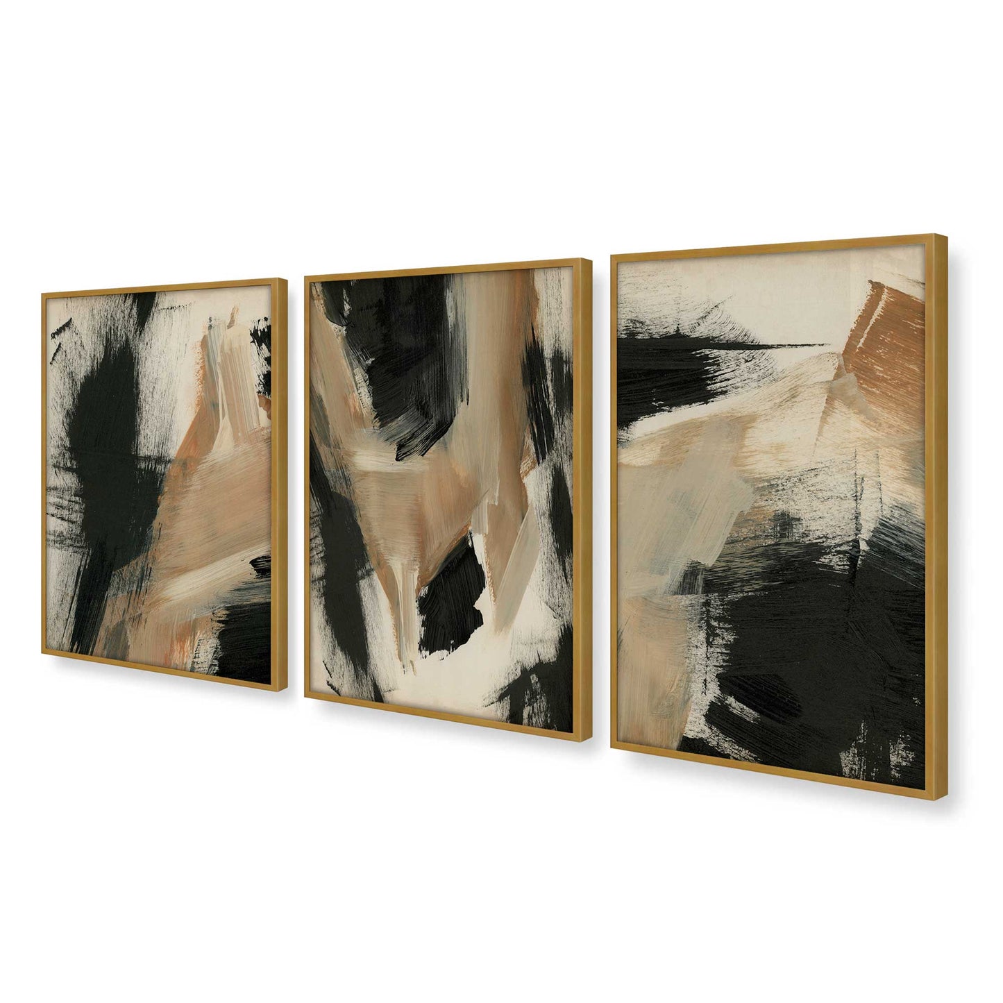 [Color:Polished Gold], Picture of art in a Polished Gold frame at an angle