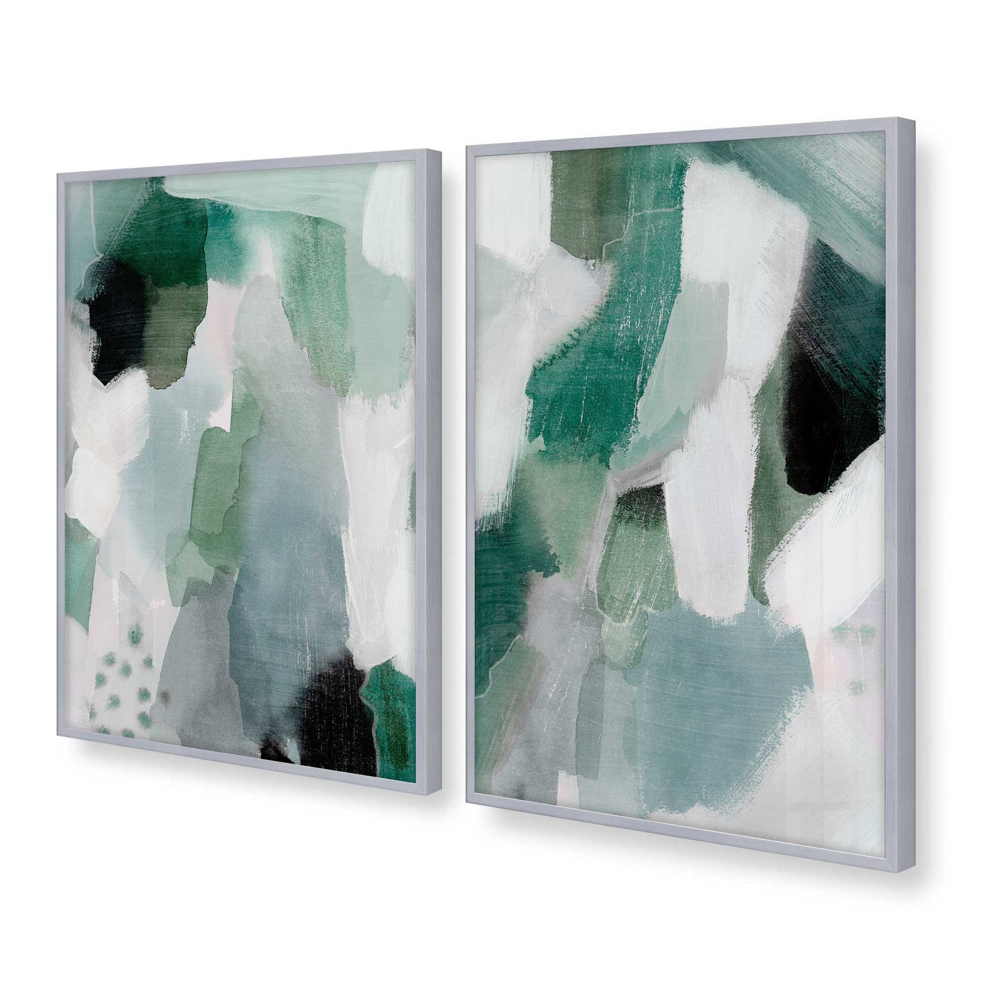 [Color:Polished Chrome], Picture of art in a Polished Chrome frame at an angle