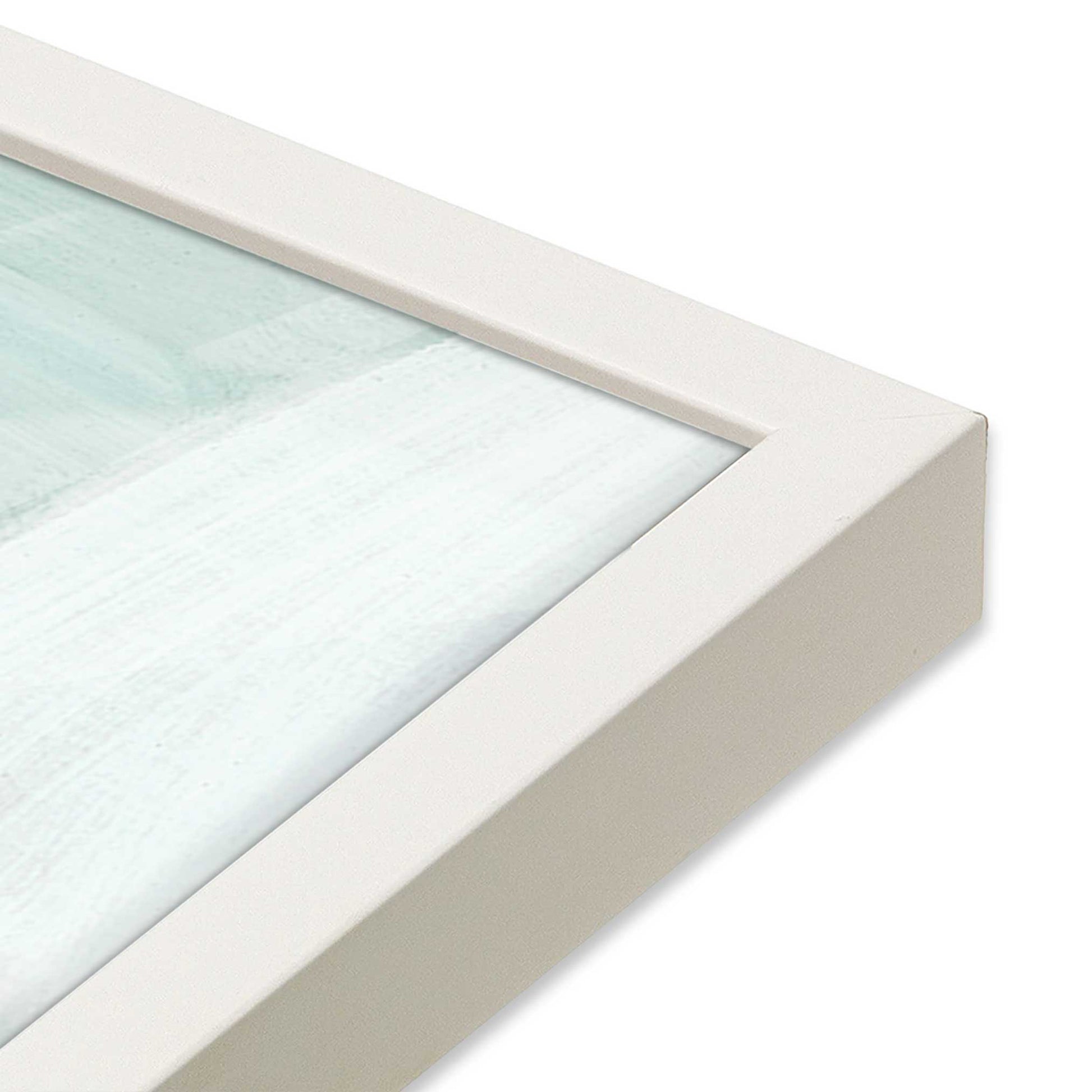 [Color:Opaque White], Picture of art in a Opaque White frame of the corner