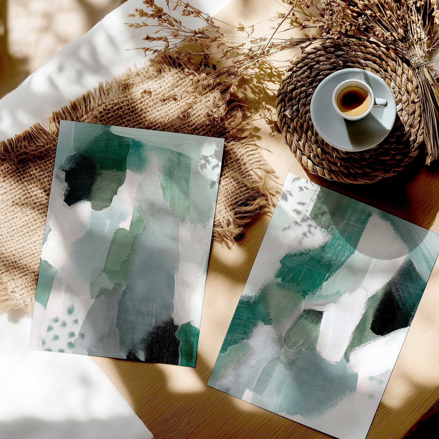 [color:Rolled Print], Picture in a room