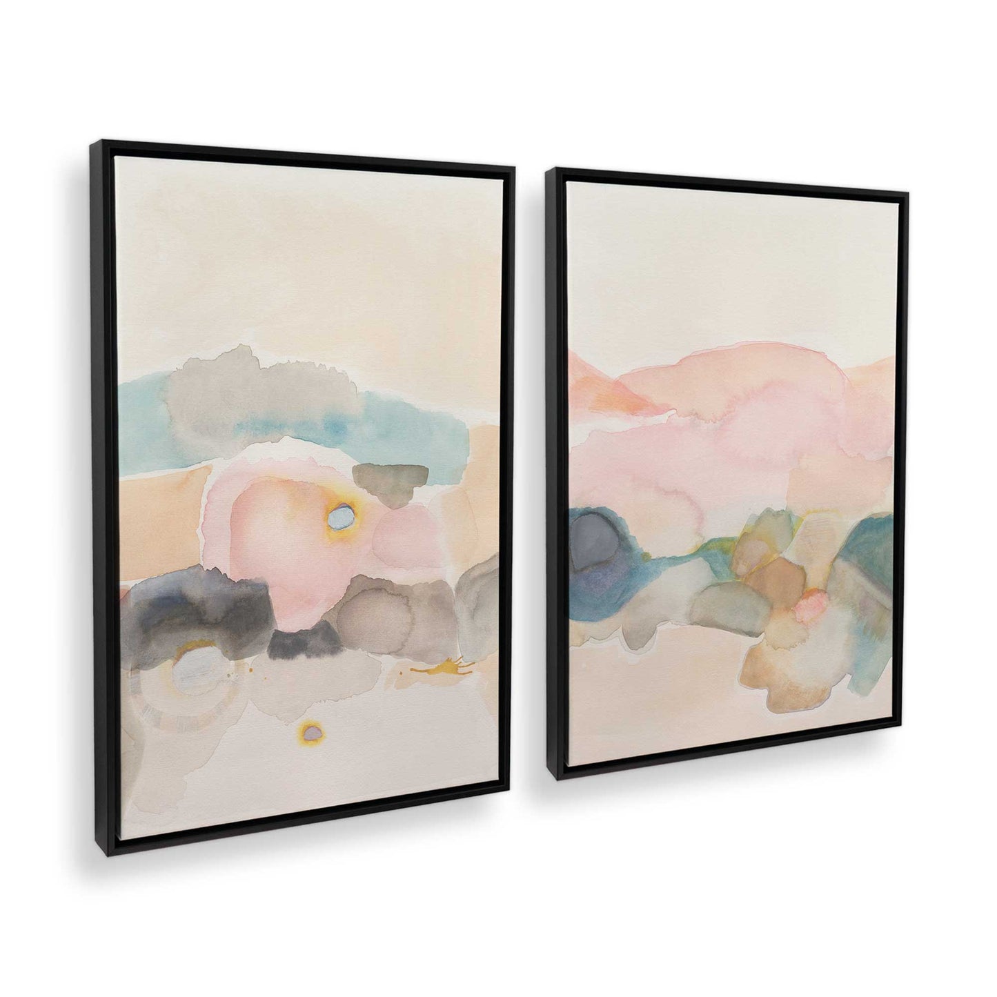 [Color:Satin Black], Picture of art in a Satin Black frame at an angle