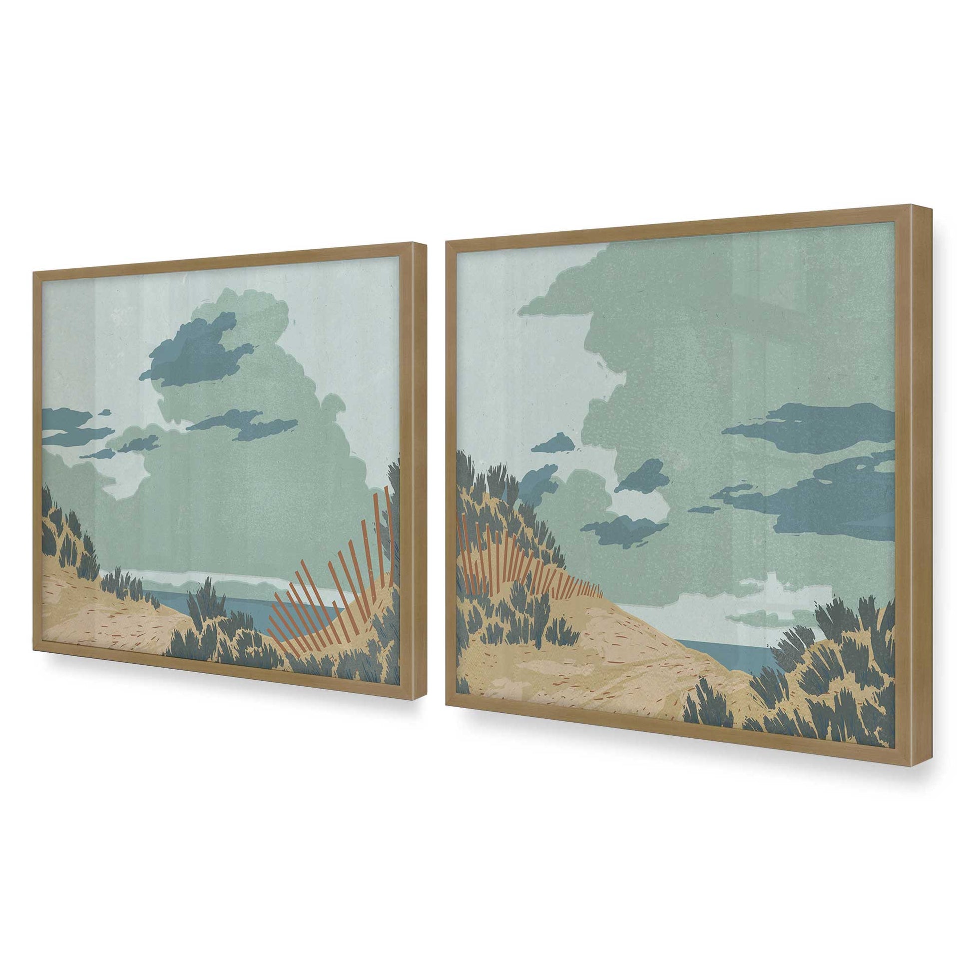 [Color:Brushed Gold], Picture of art in a Brushed Gold frame of the corner