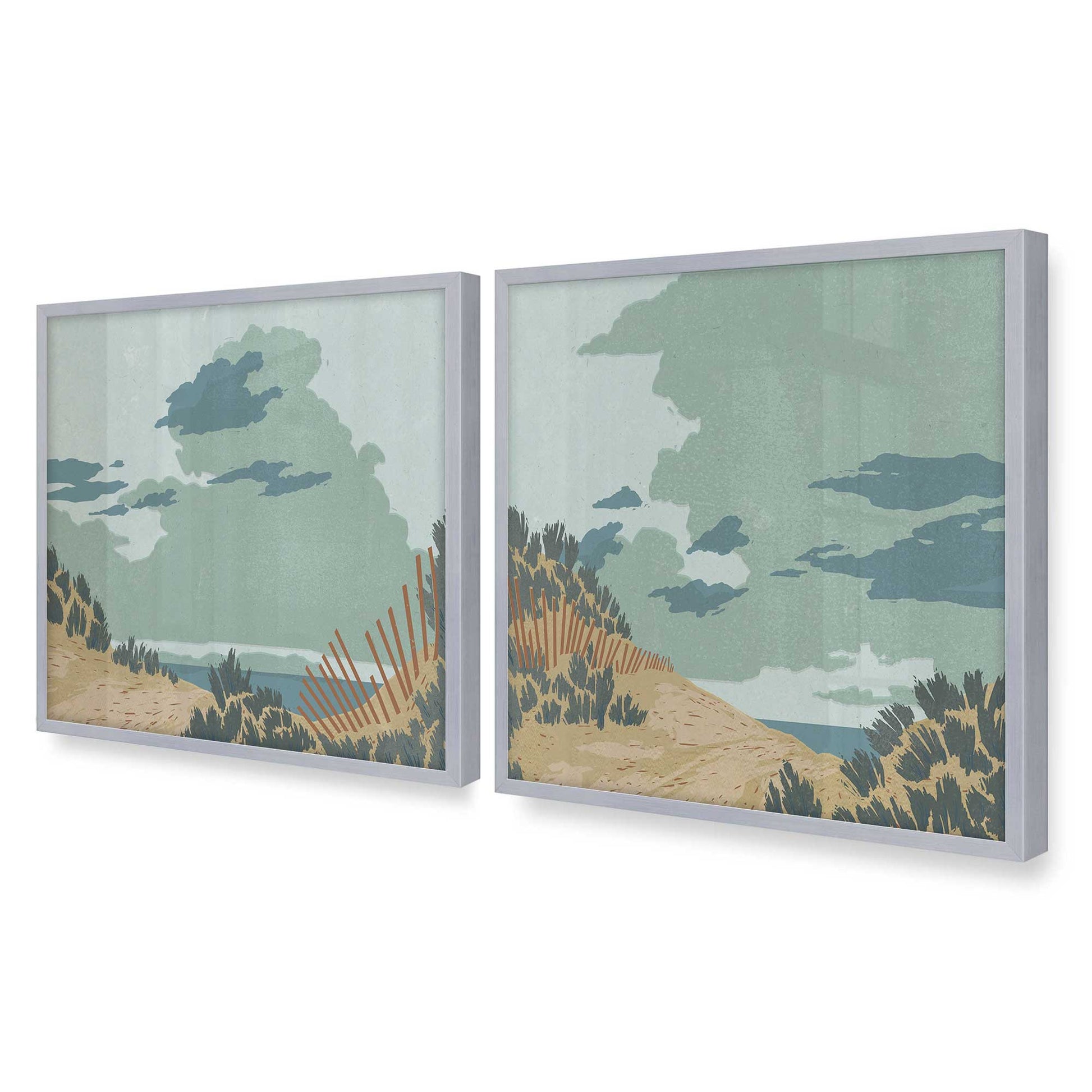 [Color:Polished Chrome], Picture of art in a Polished Chrome frame of the corner