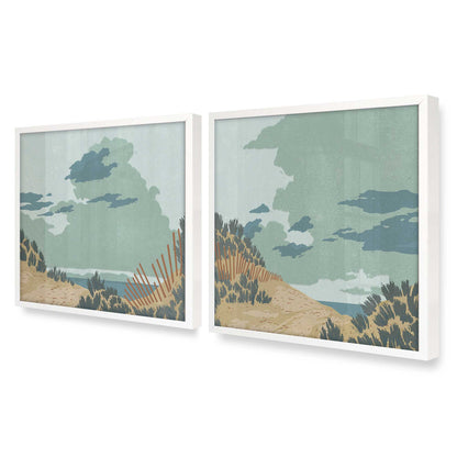 [Color:Opaque White], Picture of art in a Opaque White frame at an angle
