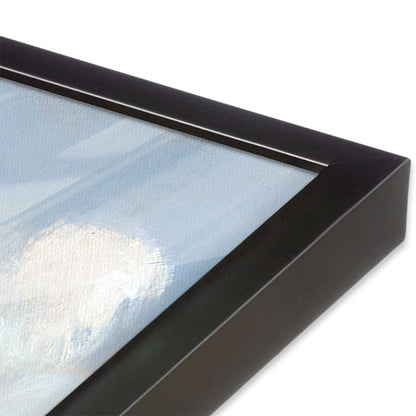 [Color:Weathered Zinc], Picture of art in a Weathered Zinc frame at an angle