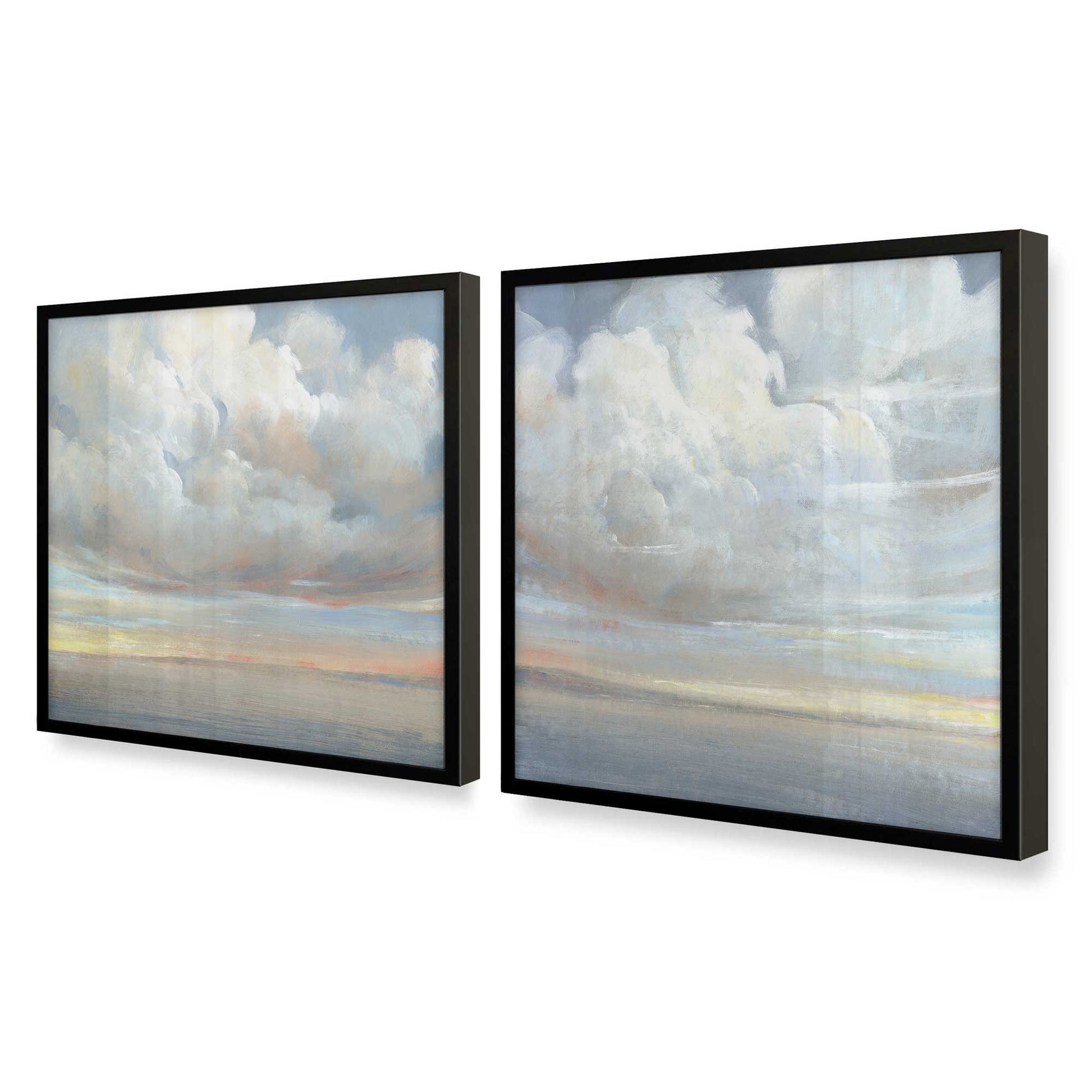 [Color:Satin Black], Picture of art in a Satin Black frame at an angle