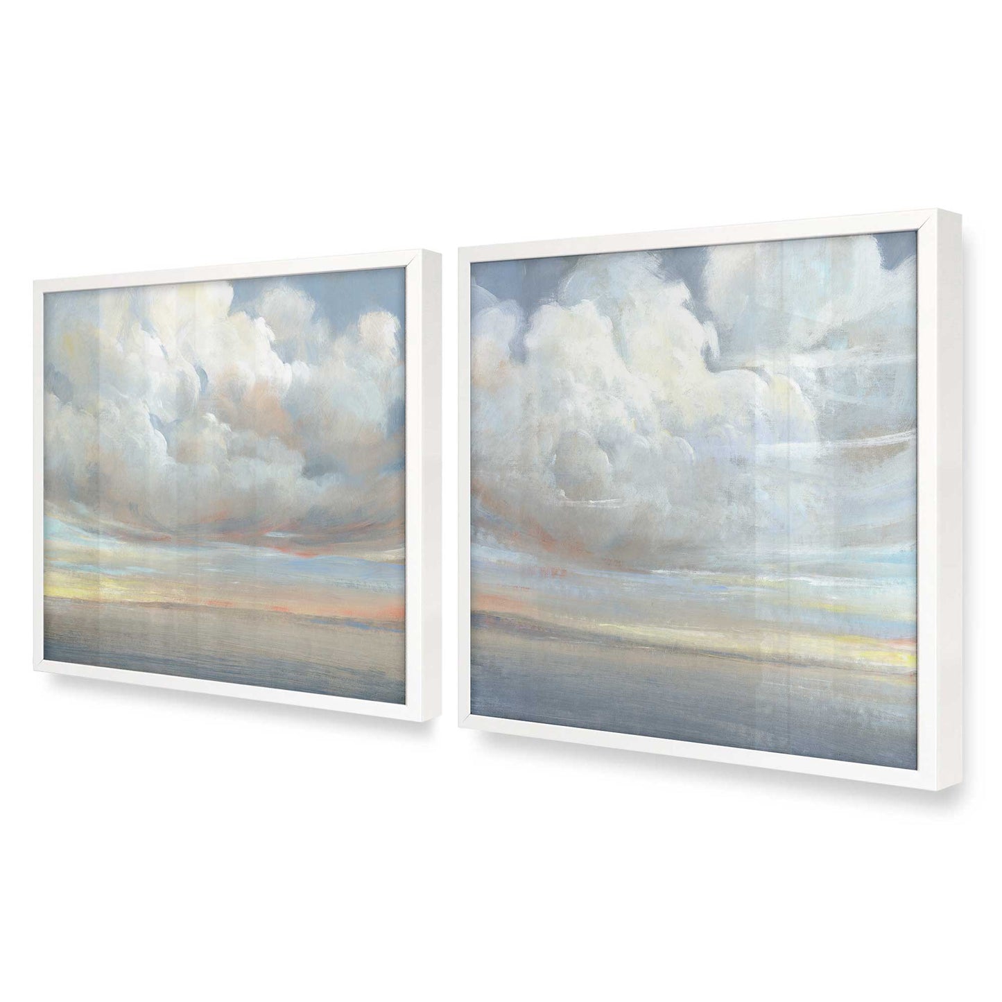 [Color:Opaque White], Picture of art in a Opaque White frame at an angle