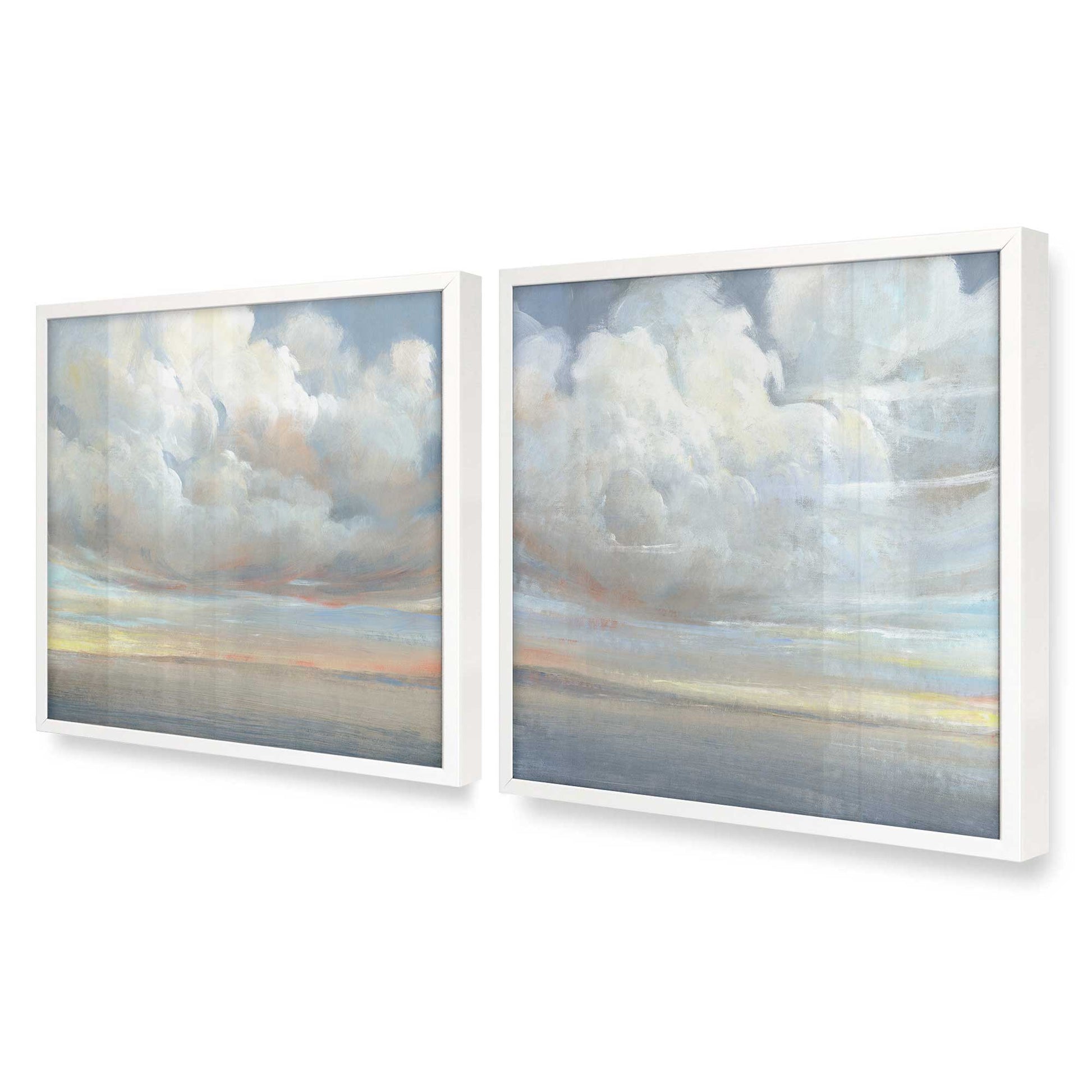 [Color:Opaque White], Picture of art in a Opaque White frame at an angle