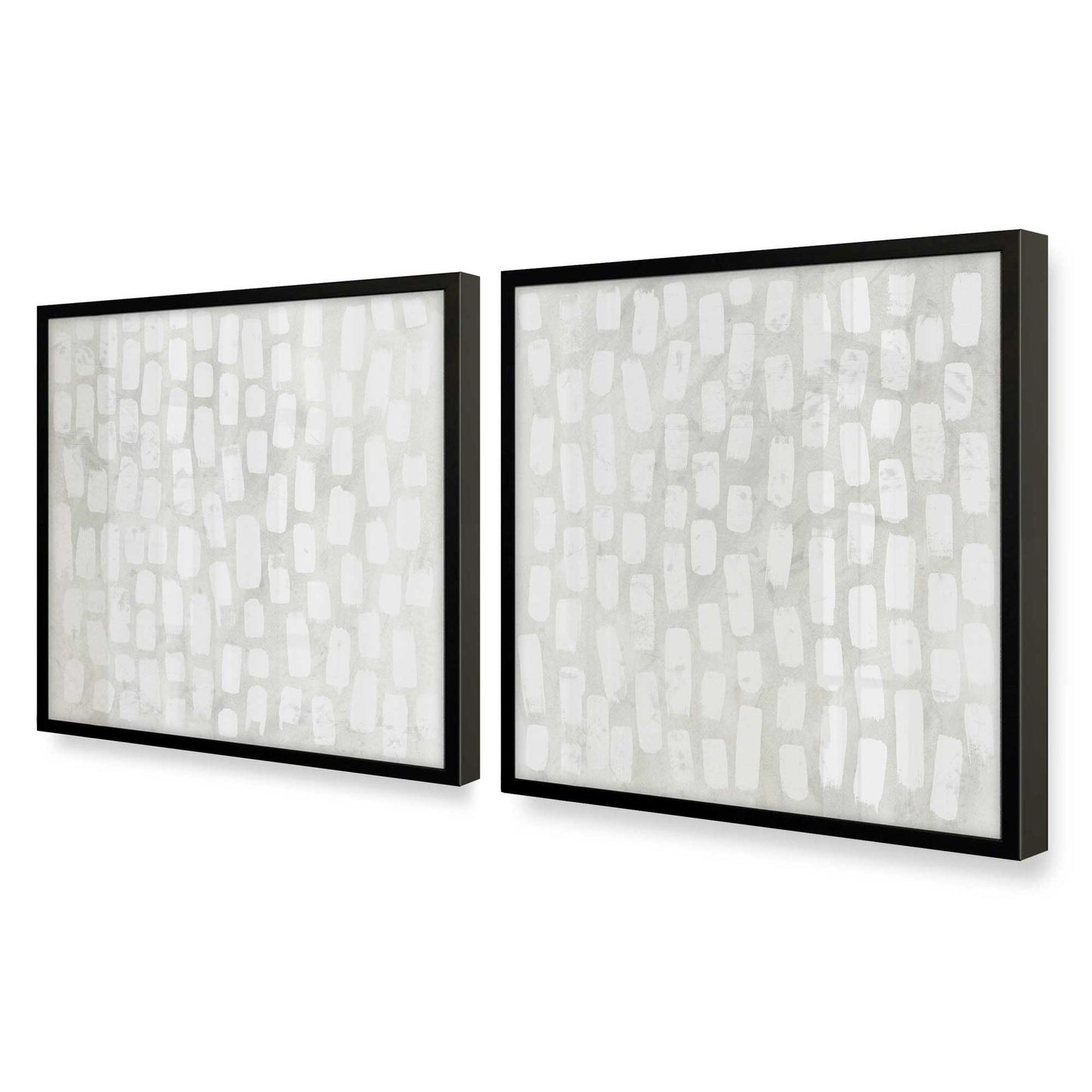 [Color:Satin Black], Picture of art in a Satin Black frame at an angle