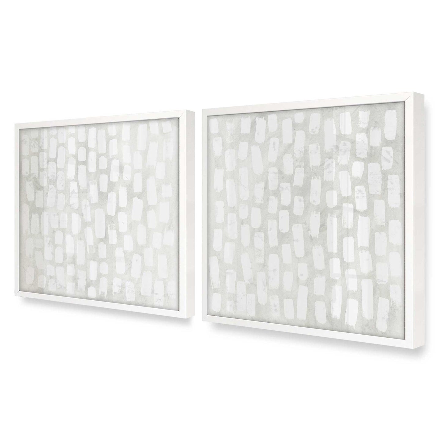 [Color:Opaque White], Picture of art in a Opaque White frame at an angle