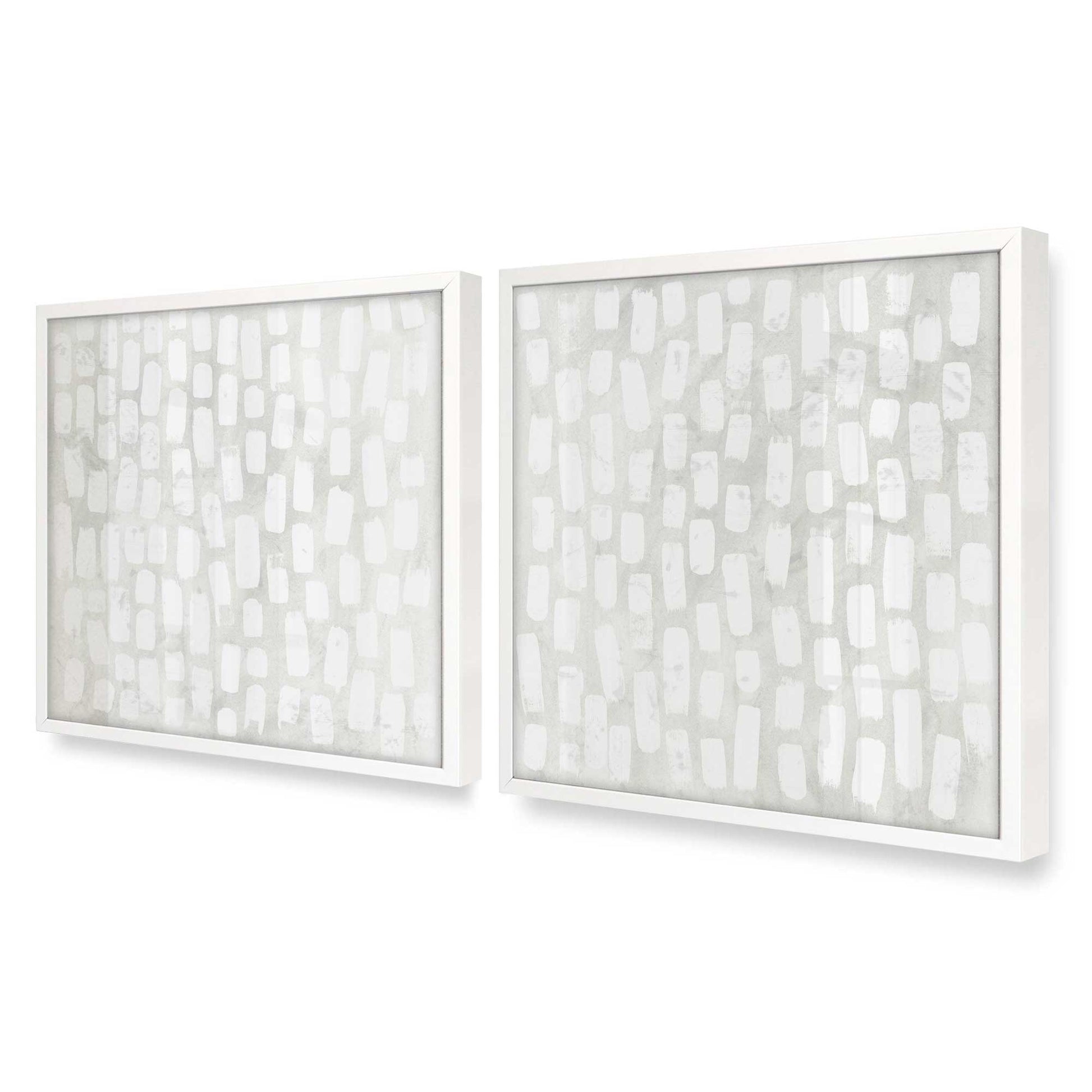 [Color:Opaque White], Picture of art in a Opaque White frame at an angle