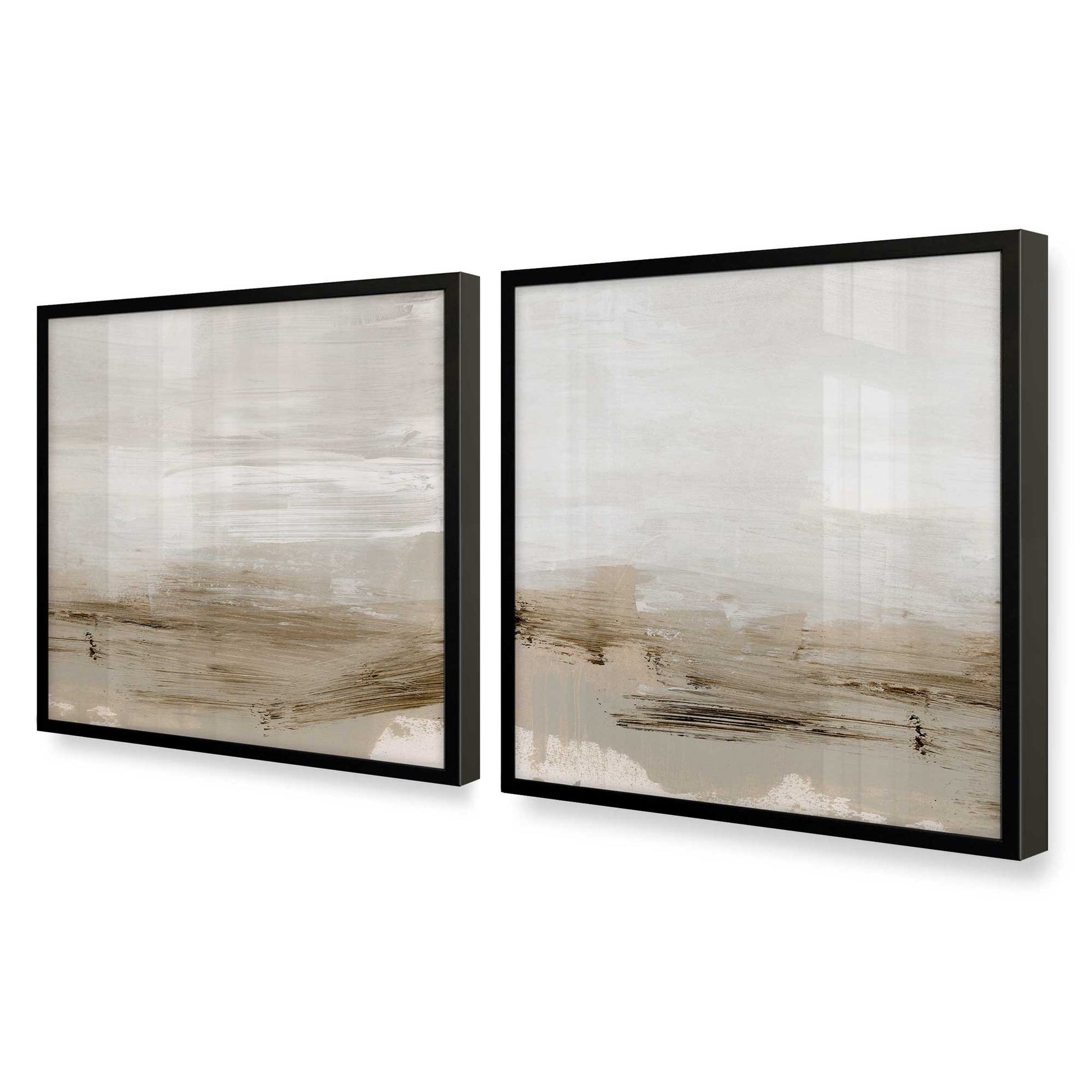 [Color:Satin Black], Picture of art in a Satin Black frame at an angle