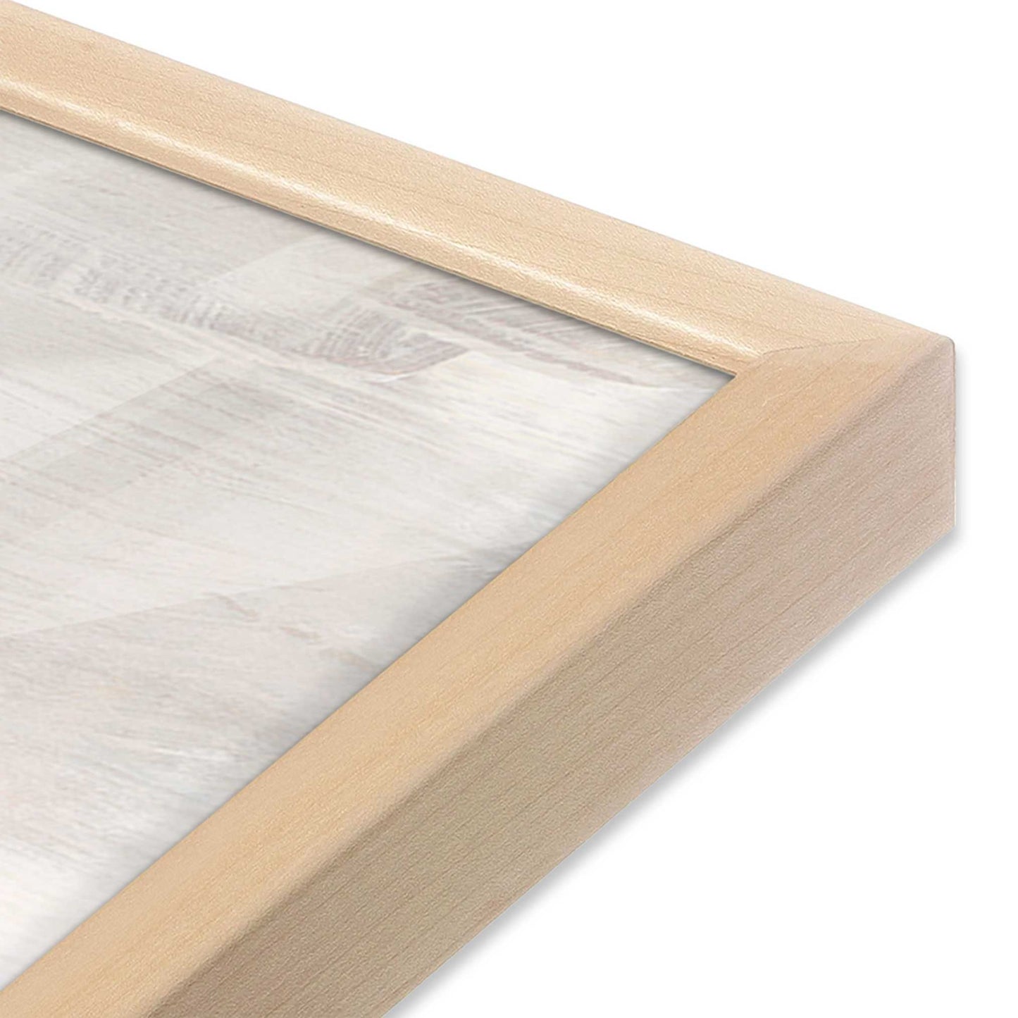 [Color:Raw Maple], Picture of art in a Raw Maple frame of the corner