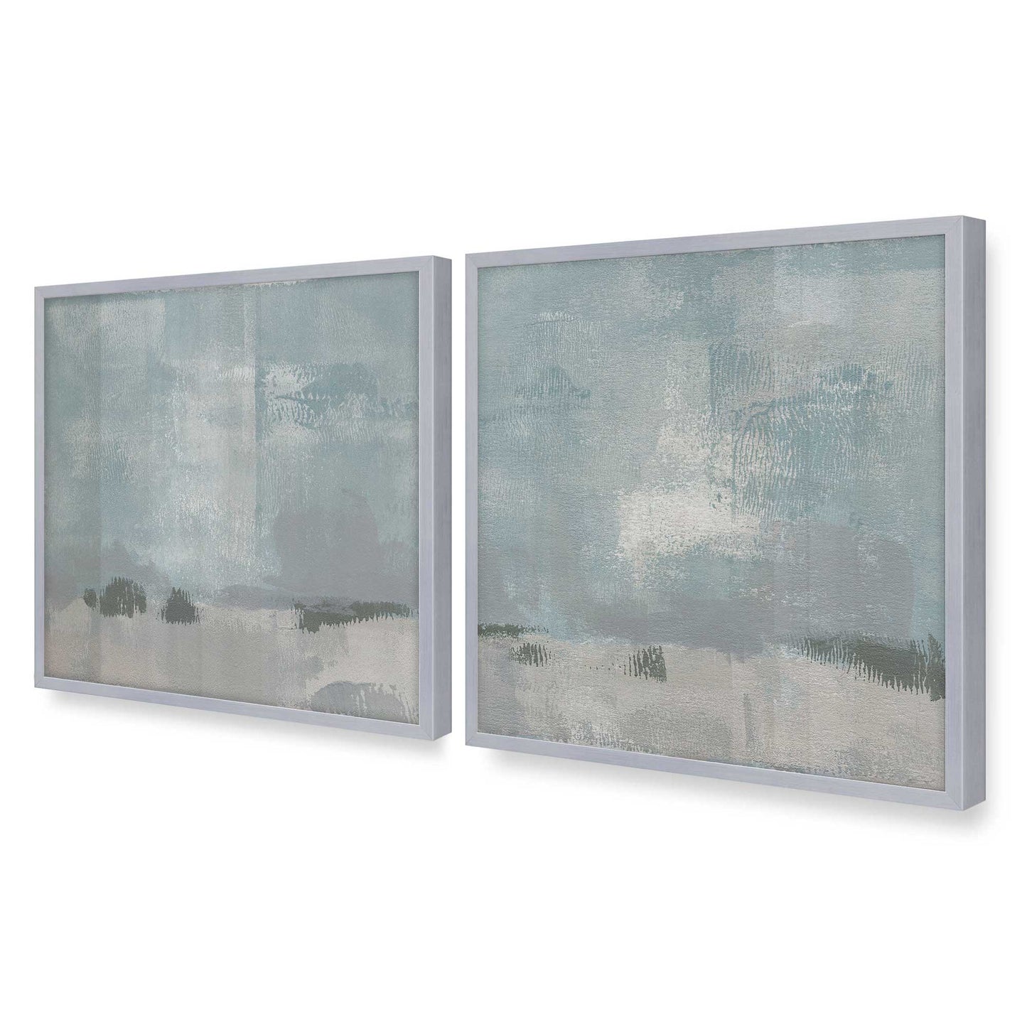 [Color:Polished Chrome], Picture of art in a Polished Chrome frame of the corner