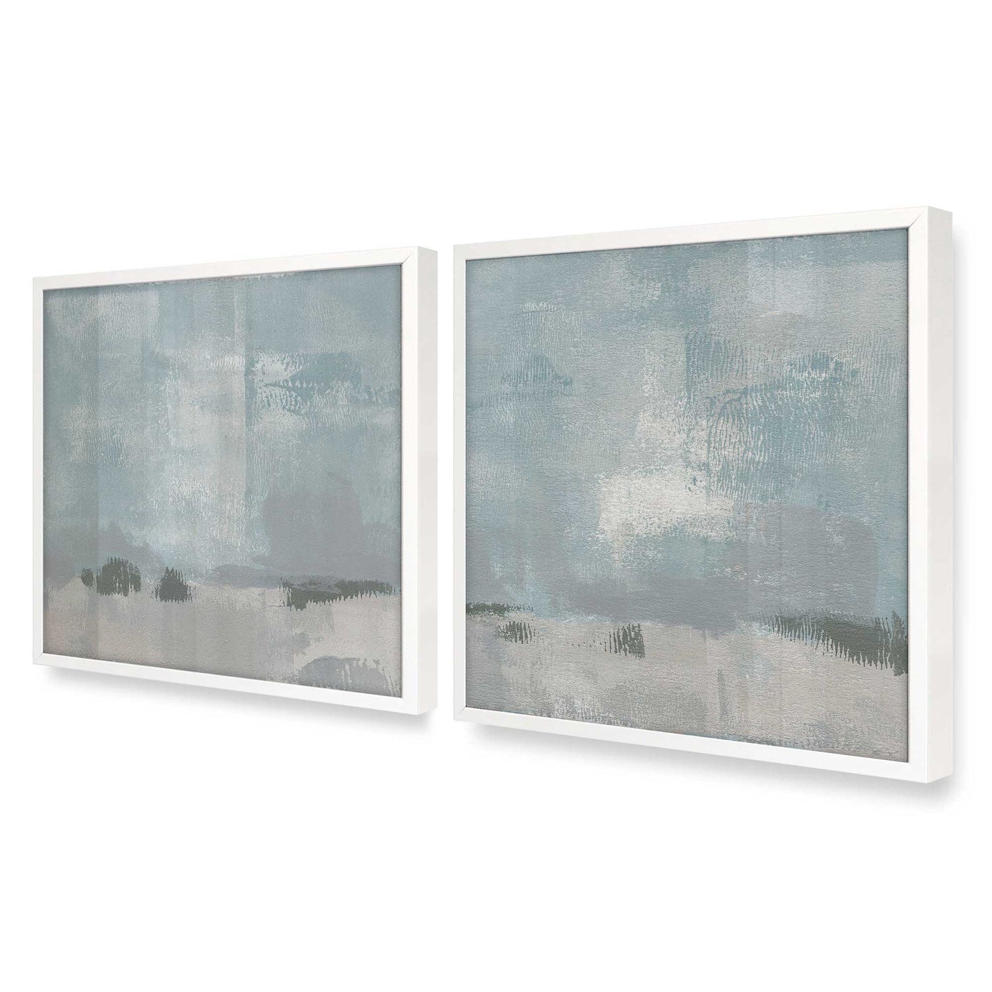 [Color:Opaque White], Picture of art in a Opaque White frame at an angle
