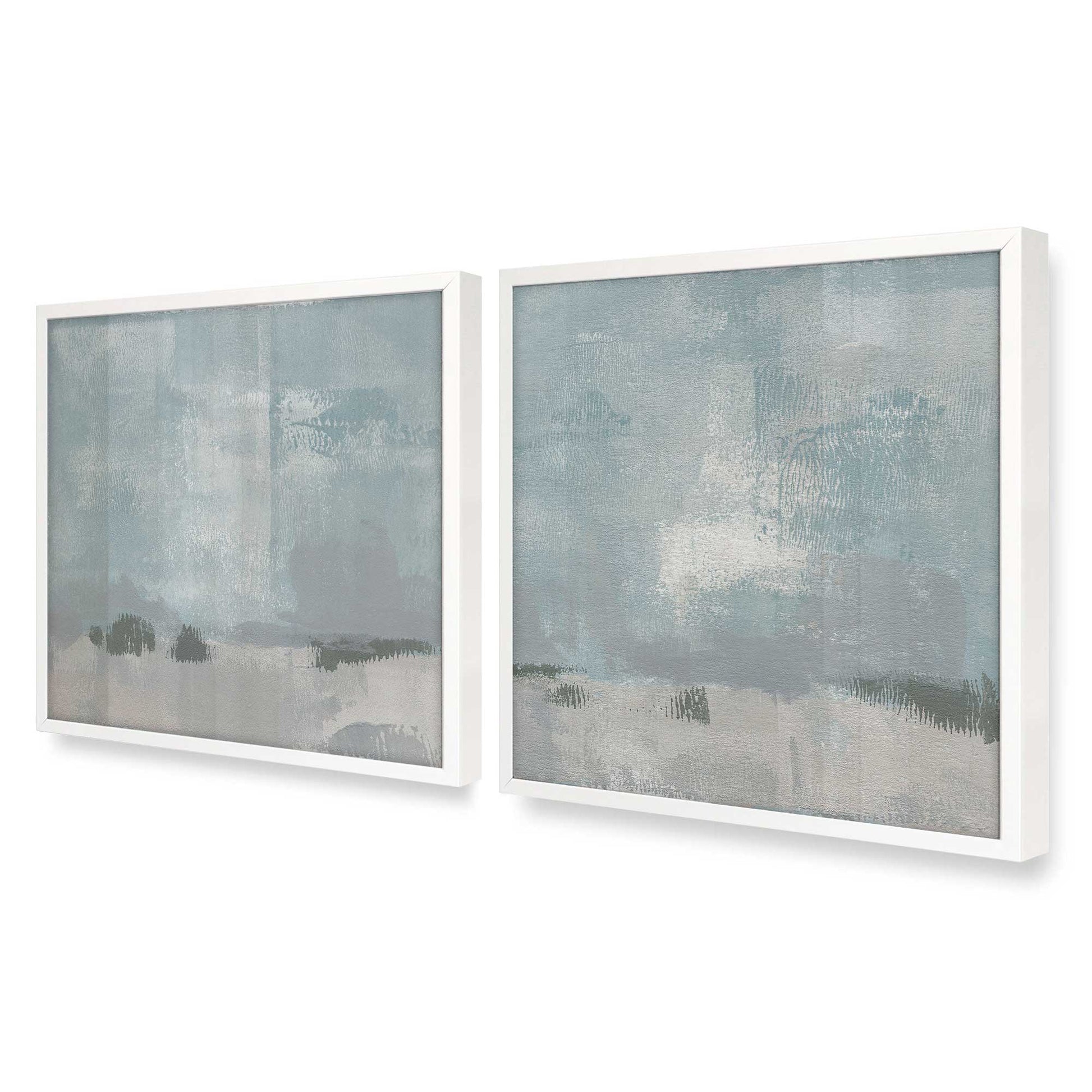 [Color:Opaque White], Picture of art in a Opaque White frame at an angle