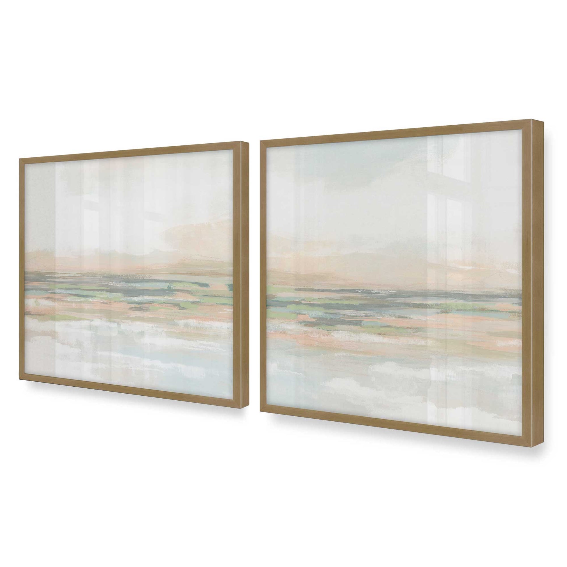 [Color:Brushed Gold], Picture of art in a Brushed Gold frame of the corner