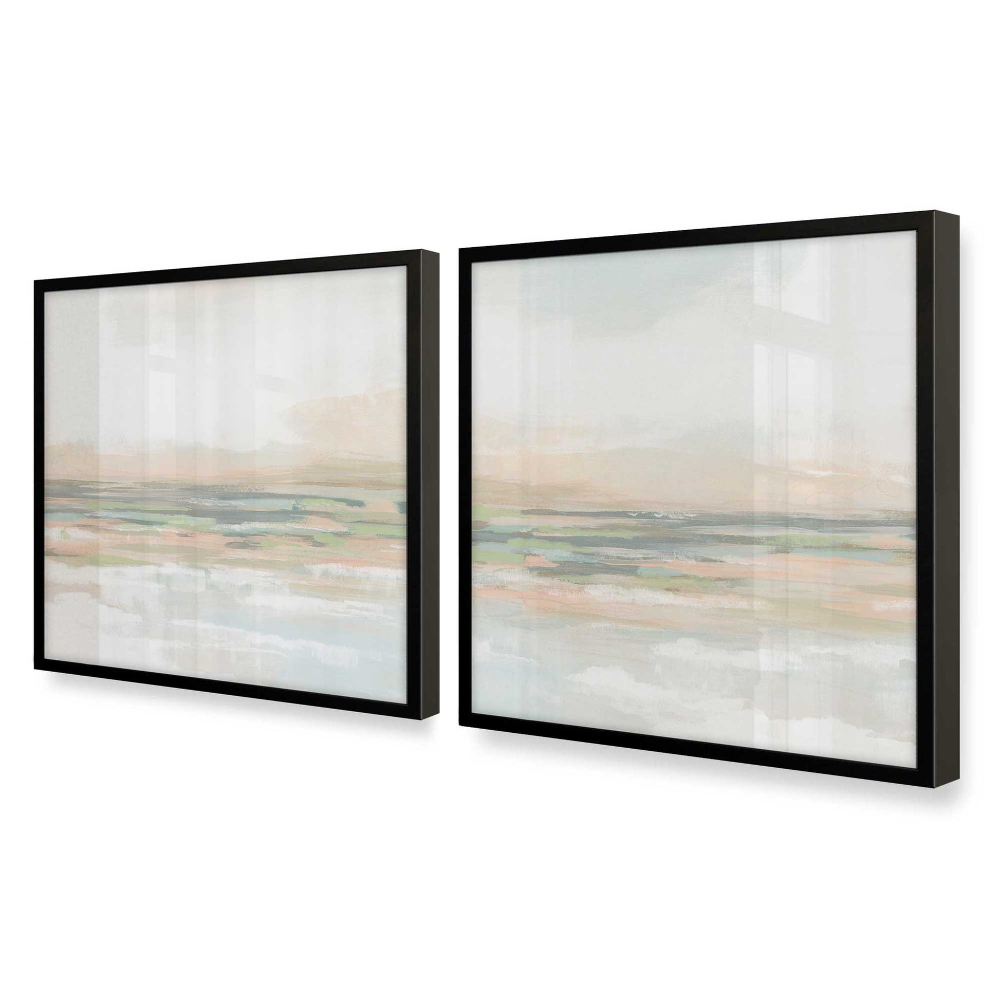 [Color:Satin Black], Picture of art in a Satin Black frame at an angle