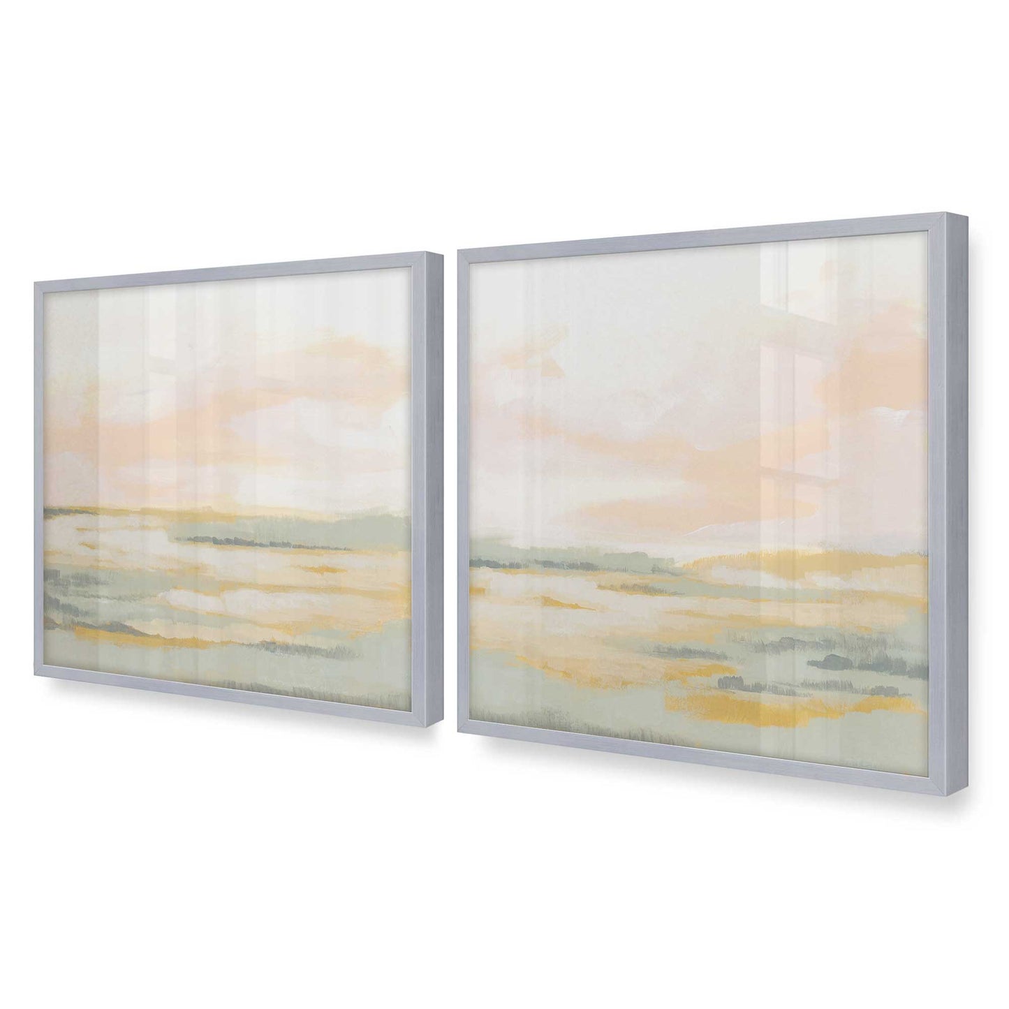 [Color:Polished Chrome], Picture of art in a Polished Chrome frame of the corner