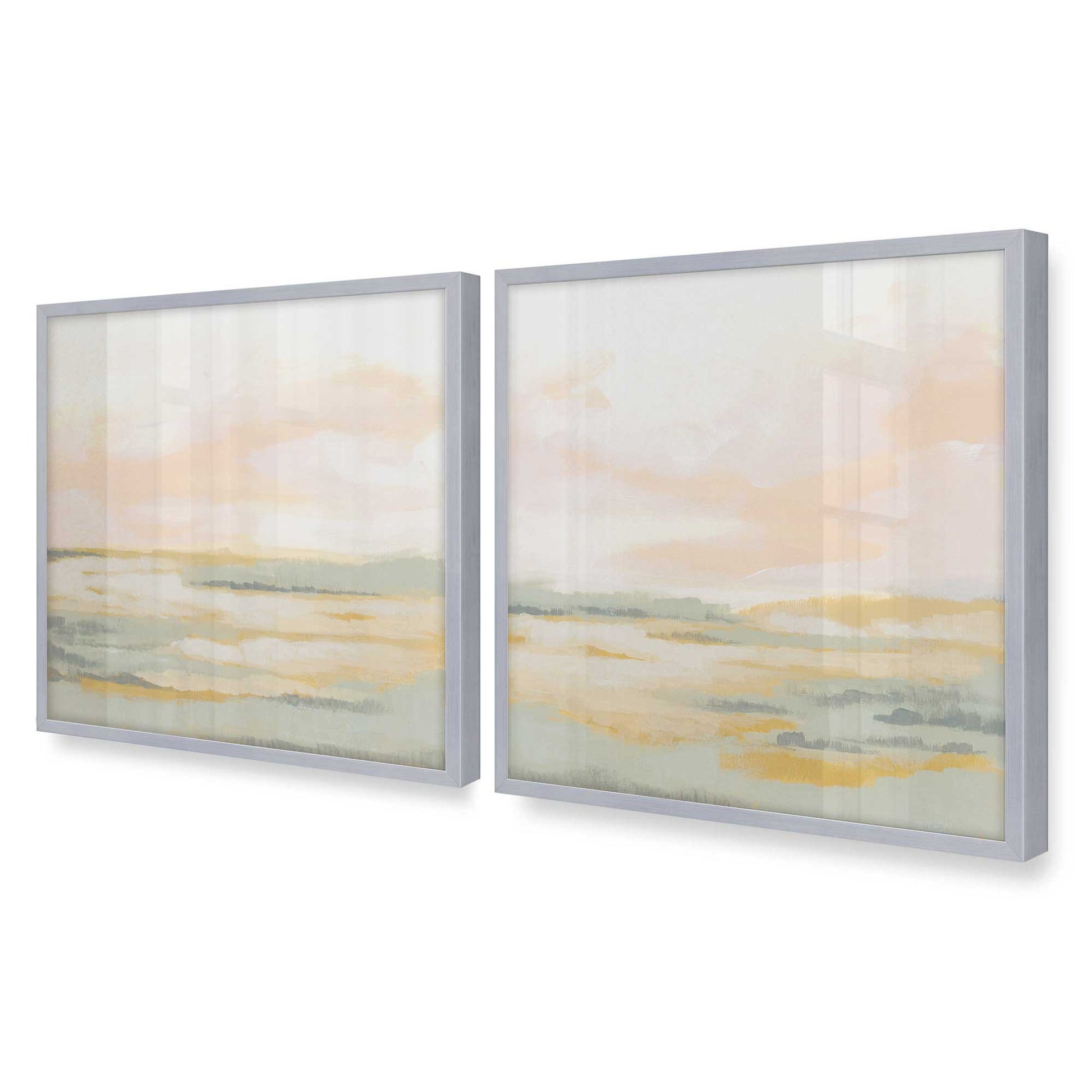 [Color:Polished Chrome], Picture of art in a Polished Chrome frame of the corner