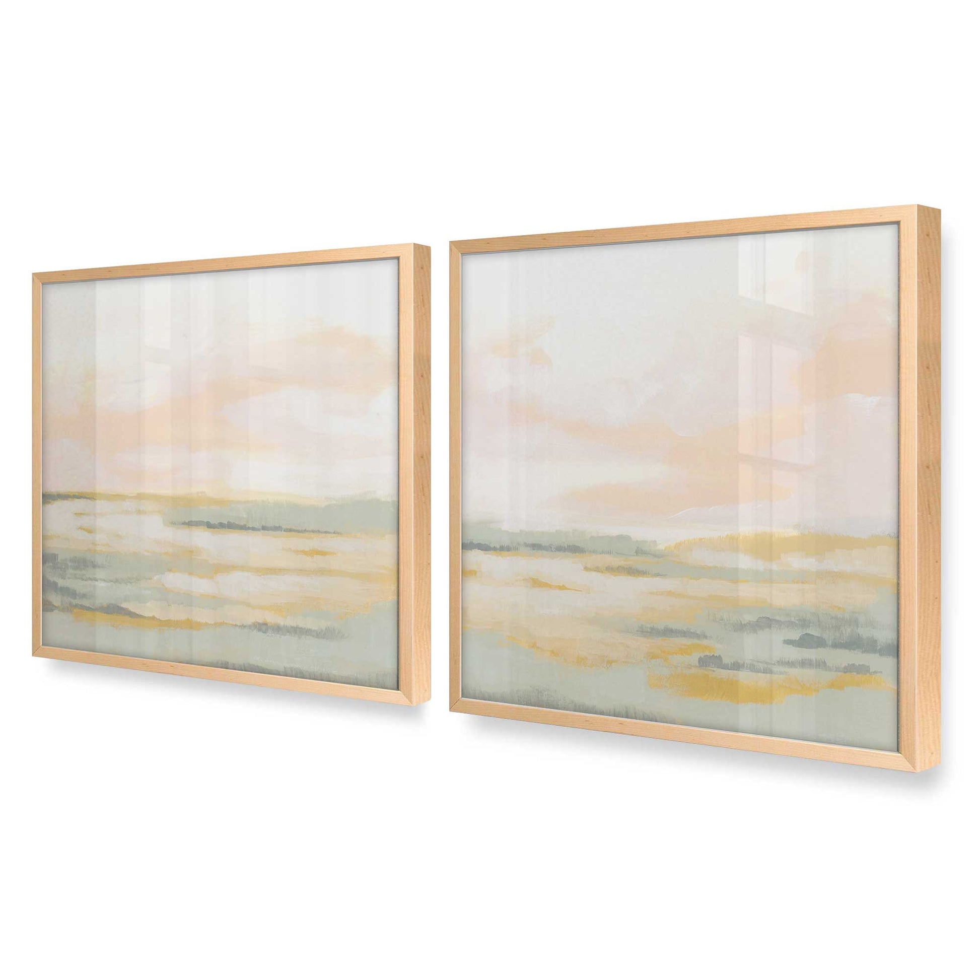 [Color:Raw Maple], Picture of art in a Raw Maple frame at an angle