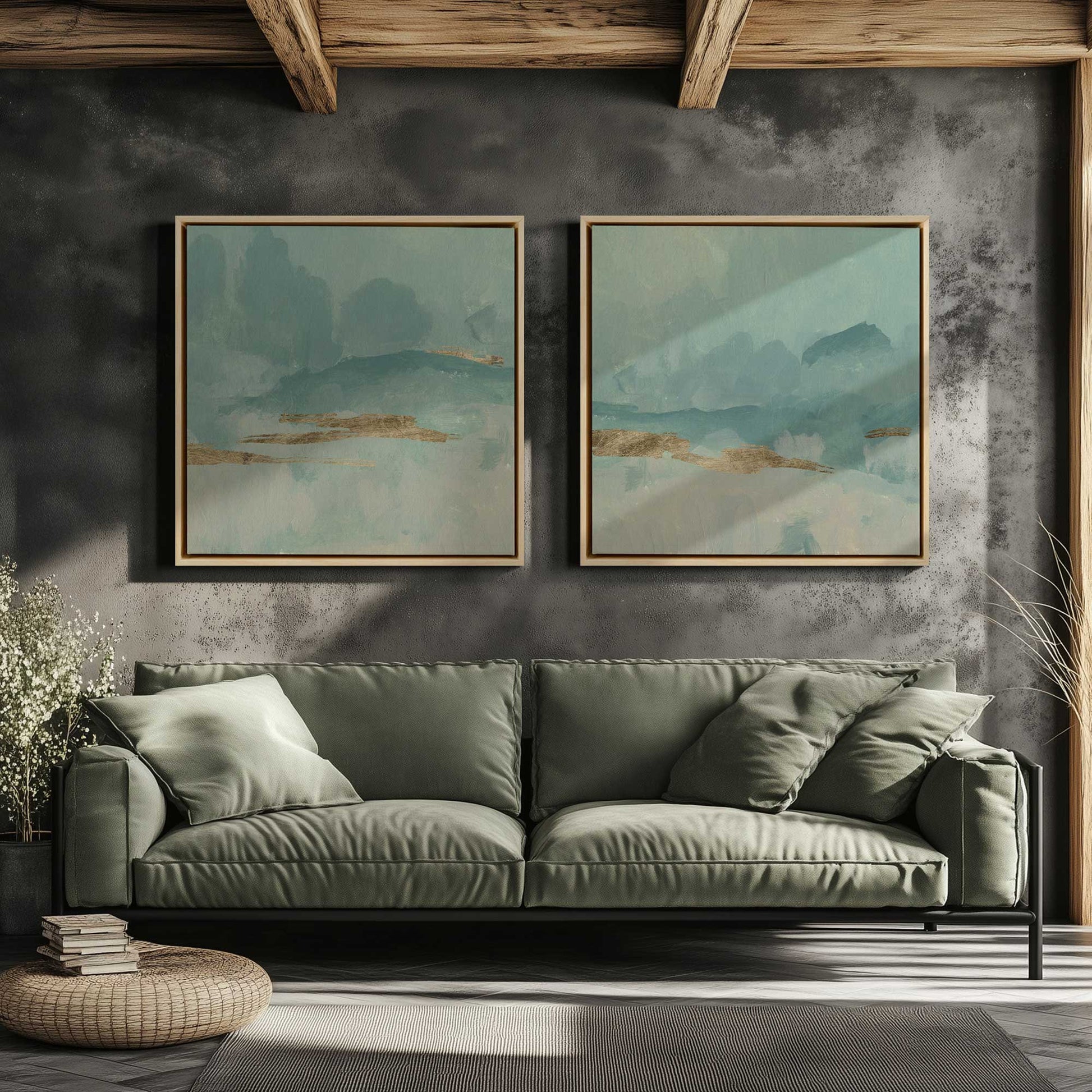 [Color:American Maple], Picture of art in a American Maple frame