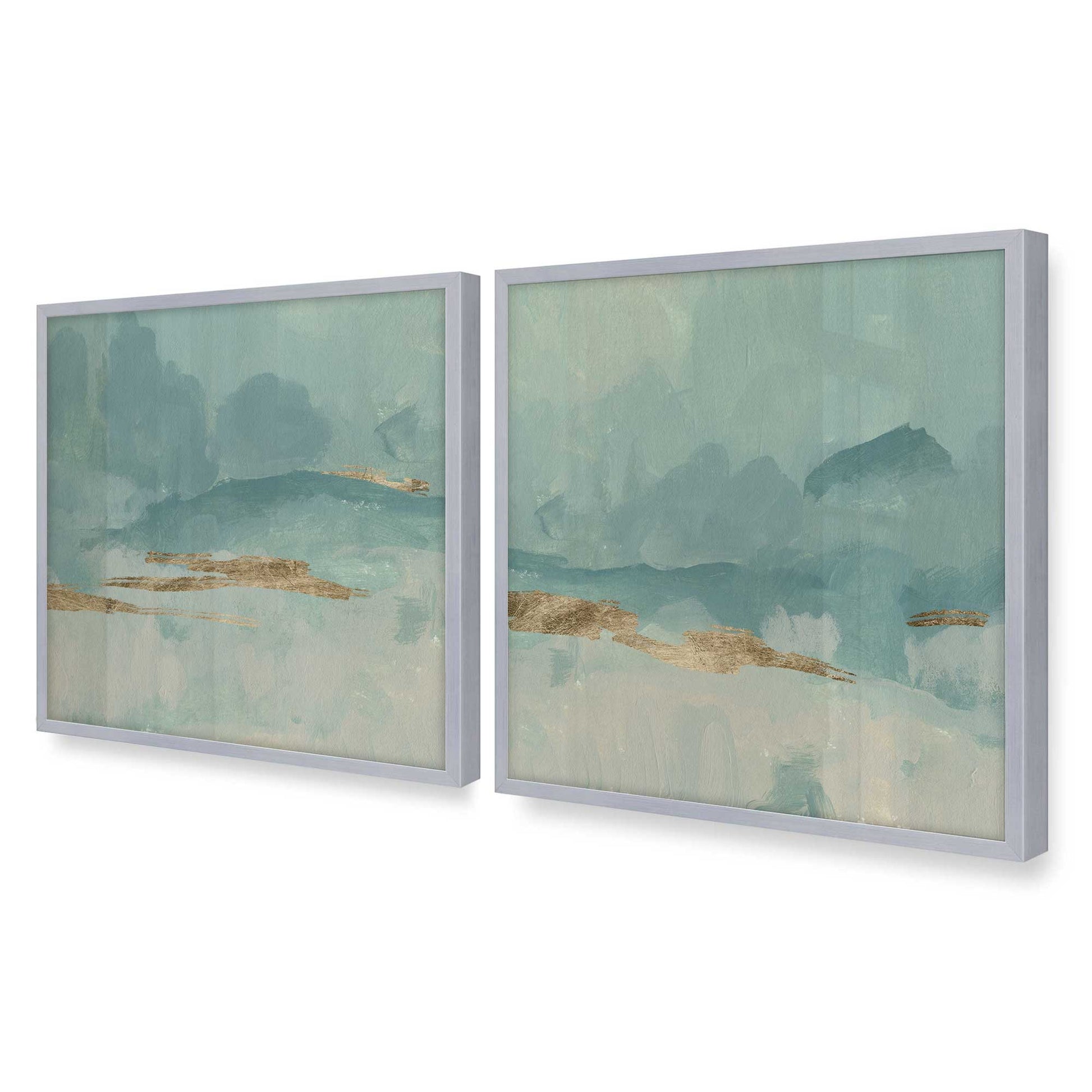 [Color:Polished Chrome], Picture of art in a Polished Chrome frame of the corner