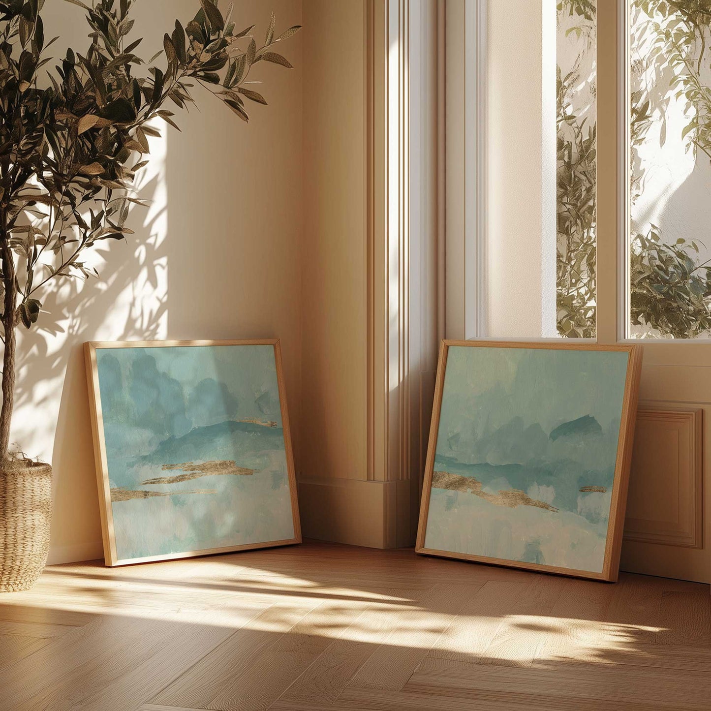 [Color:Brushed Gold], Picture of art in a Brushed Gold frame